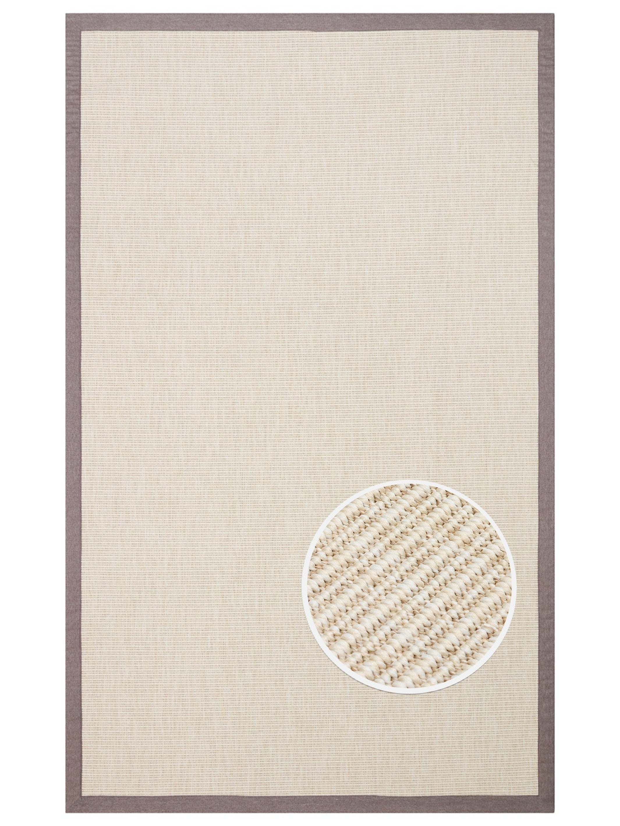 Dream Bordürlü İç ve Dış Mekan Kullanımına Uygun Hav Vermeyen Kolay Temizlenebilir Sisal Halı 2706CBM