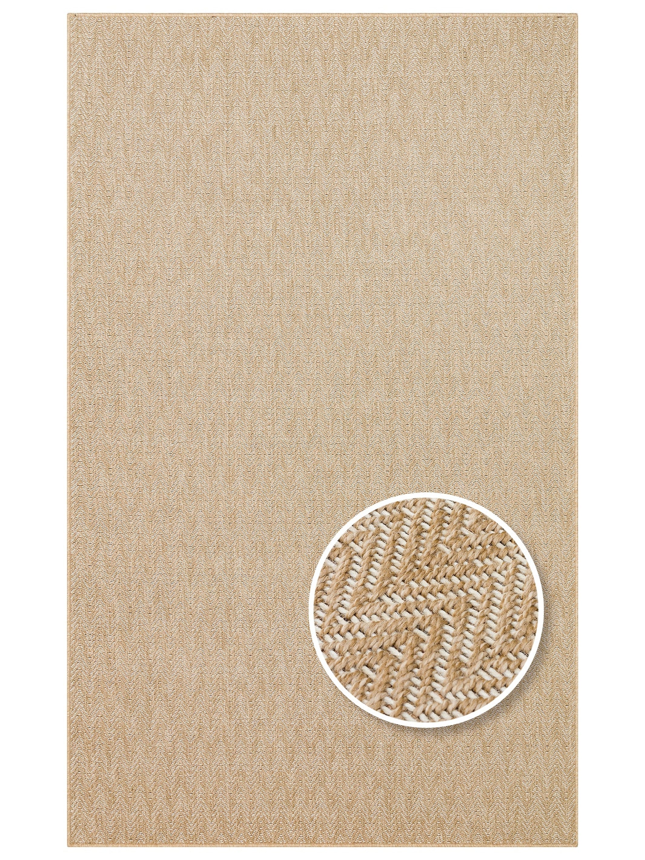 Dream İç ve Dış Mekan Kullanımına Uygun Kolay Temizlenebilir Sisal Görünümlü Halı 02 NATURAL WHITEXW