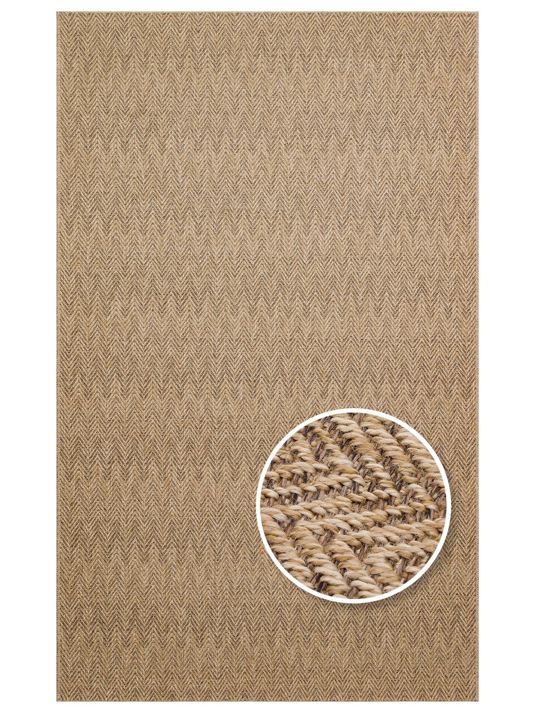 Dream İç ve Dış Mekan Kullanımına Uygun Kolay Temizlenebilir Sisal Görünümlü Halı 02NATMOCHA