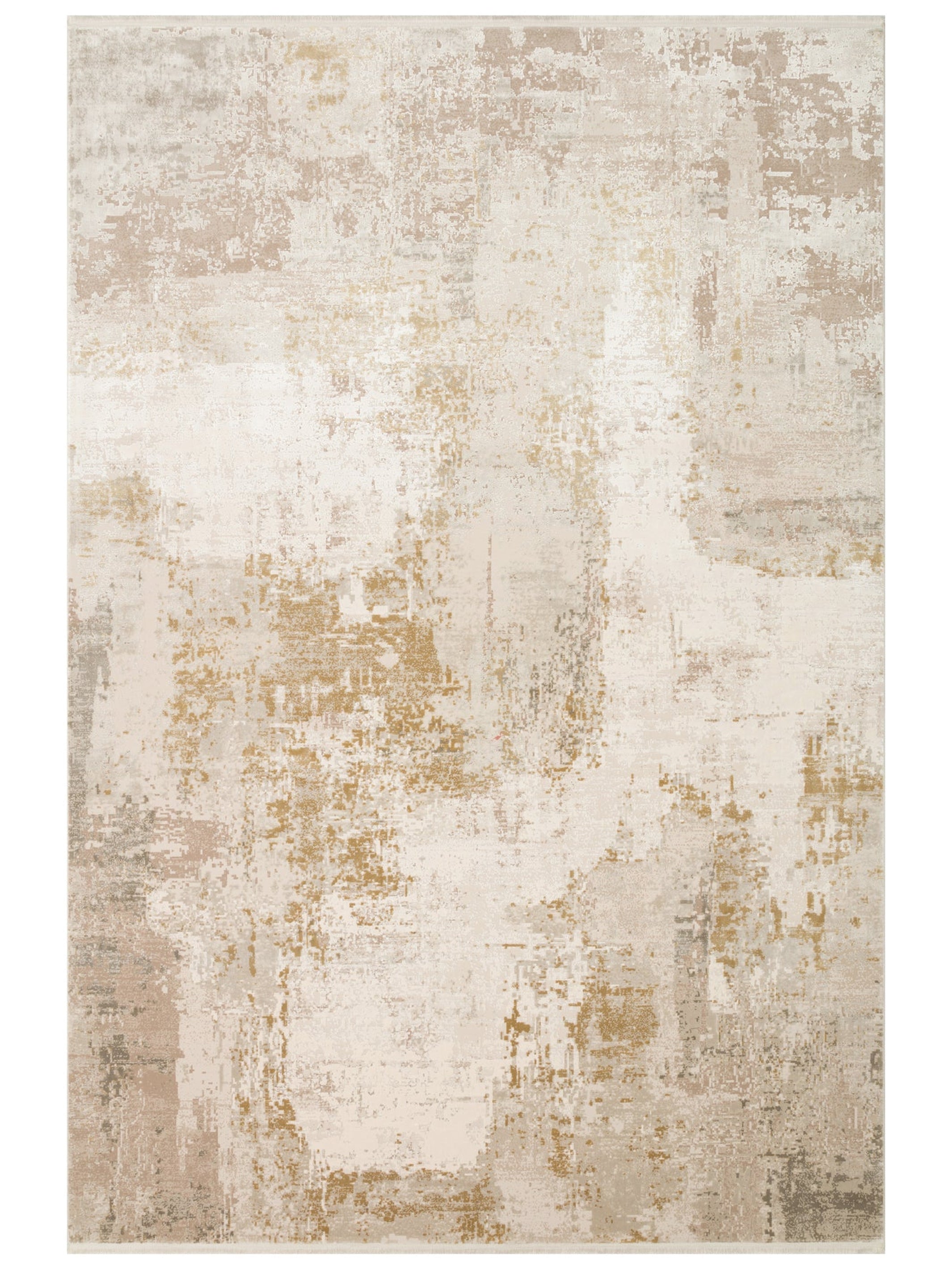 Elegant Özel Işıltılı Yüksek Kaliteli Sık Dokuma Salon Oturma Odası Koridor Modern Halı 34CREAMGOLDX