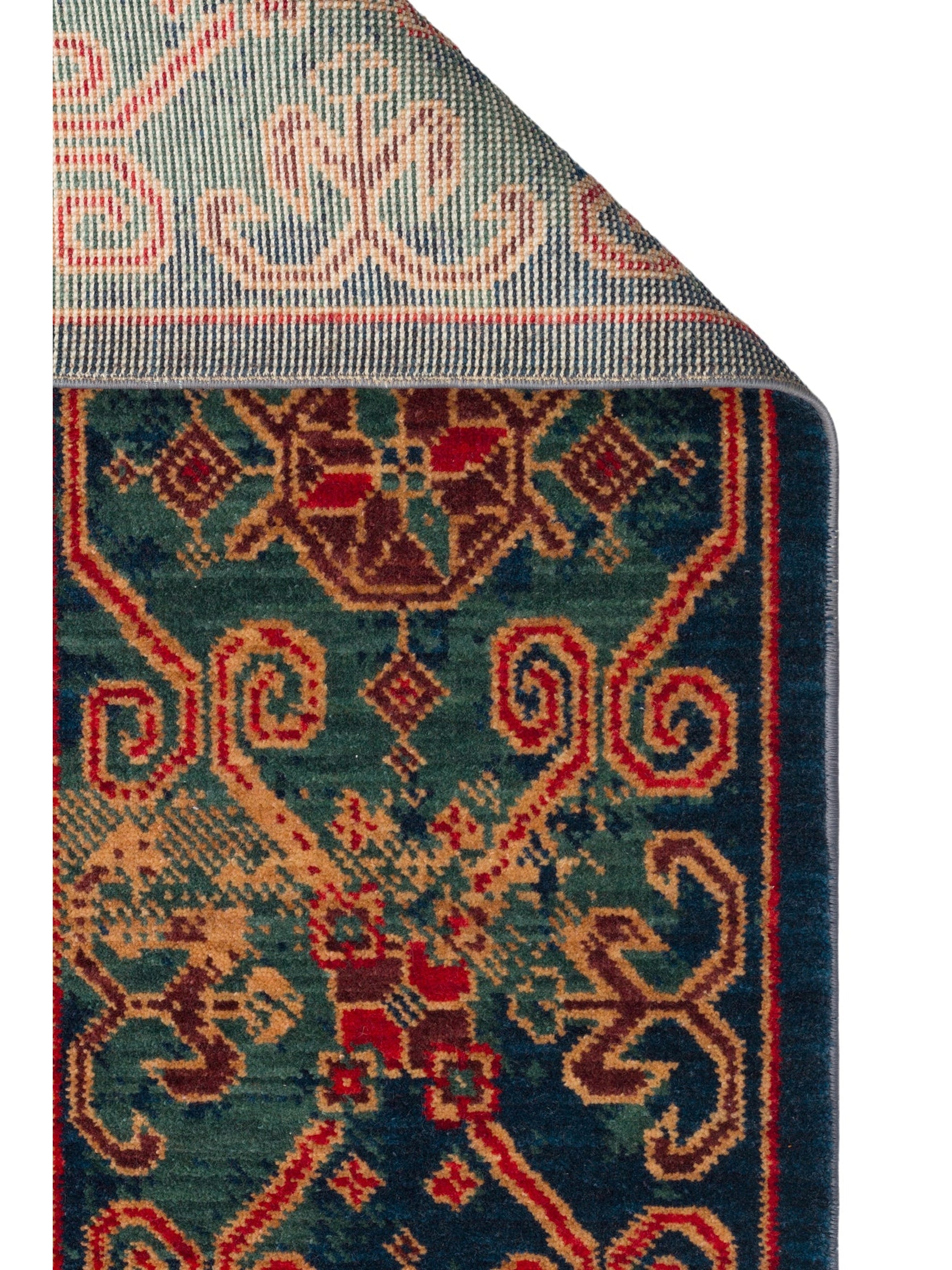 Göbeklitepe Serisi Anadolu Motiflerine Sahip %100 Yeni Zelanda Yünü ile Üretilen El Emeği Kara Tezgah Halı 01NAVRD