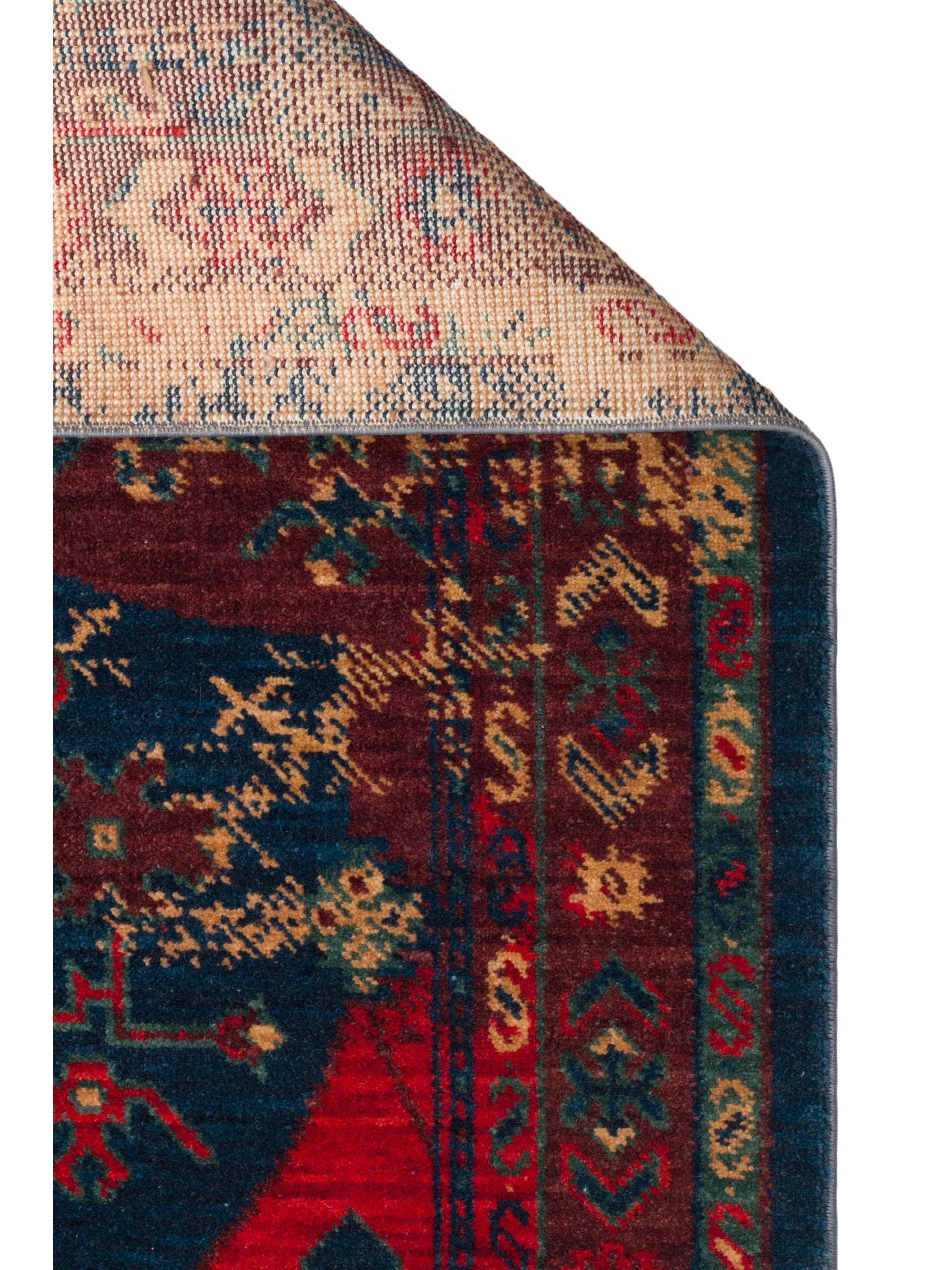 Göbeklitepe Serisi Anadolu Motiflerine Sahip %100 Yeni Zelanda Yünü ile Üretilen El Emeği Kara Tezgah Halı 02REDM