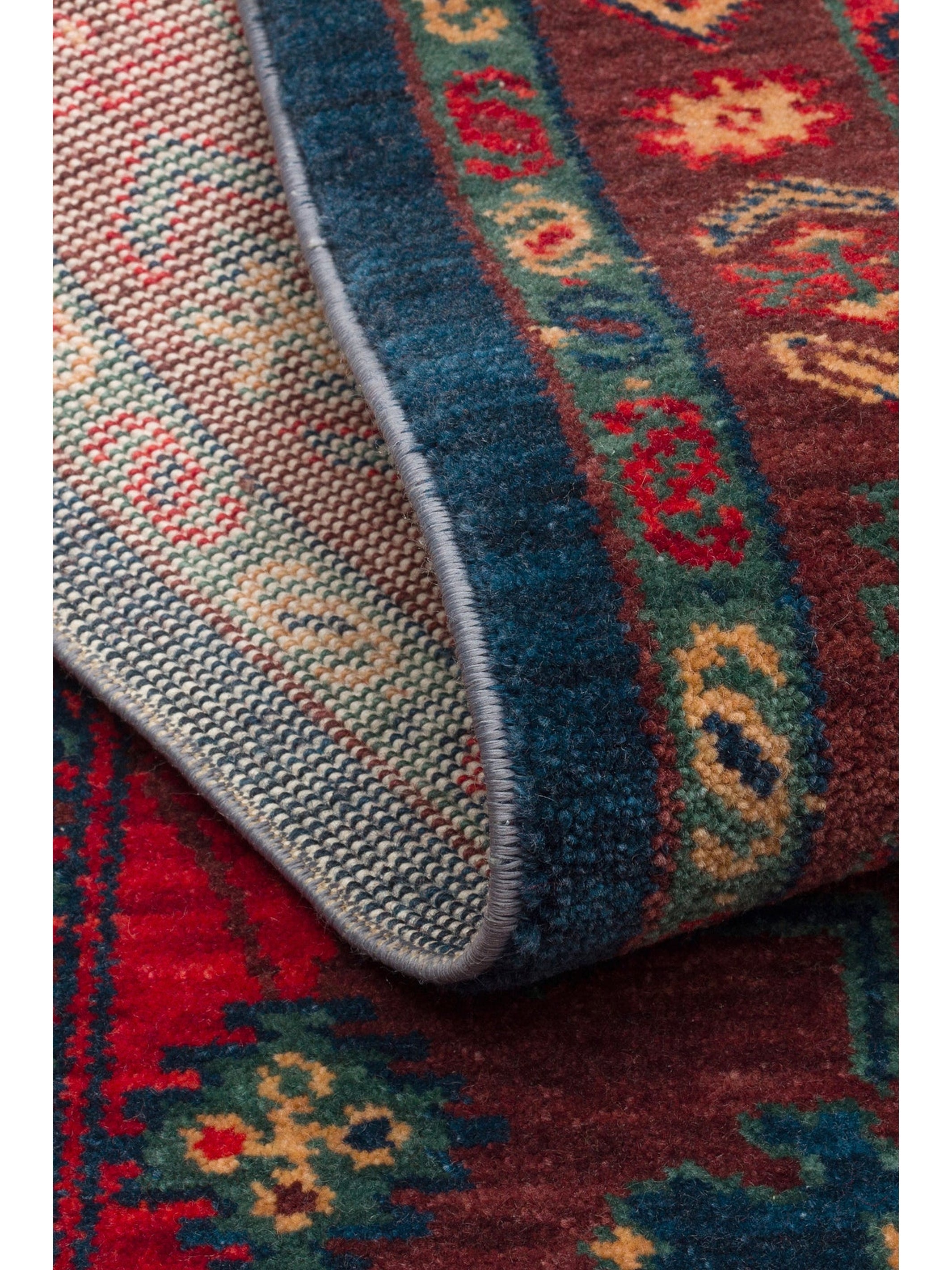 Göbeklitepe Serisi Anadolu Motiflerine Sahip %100 Yeni Zelanda Yünü ile Üretilen El Emeği Kara Tezgah Halı 02REDM