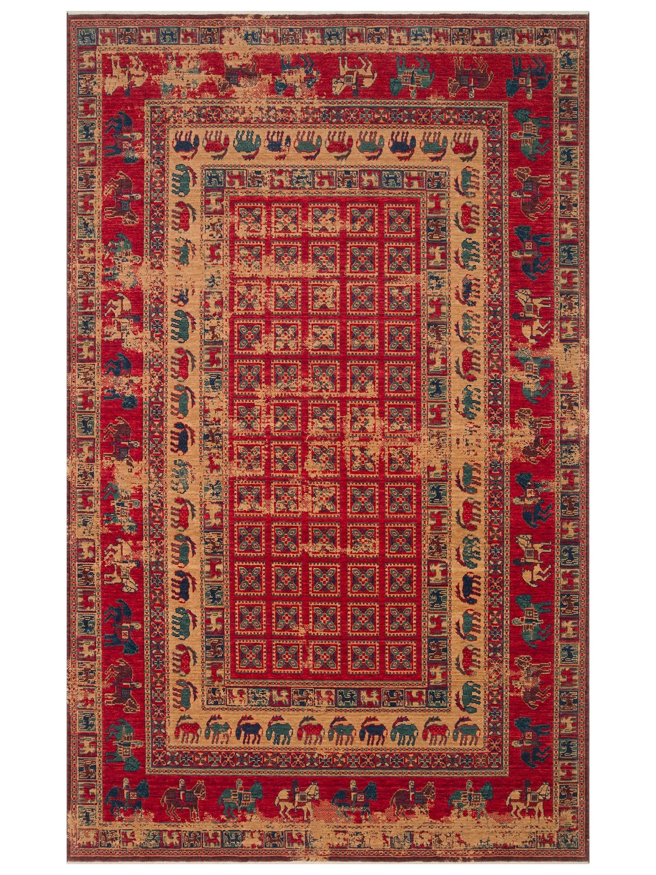 Göbeklitepe Serisi Kara Tezgah Halı 08REDV