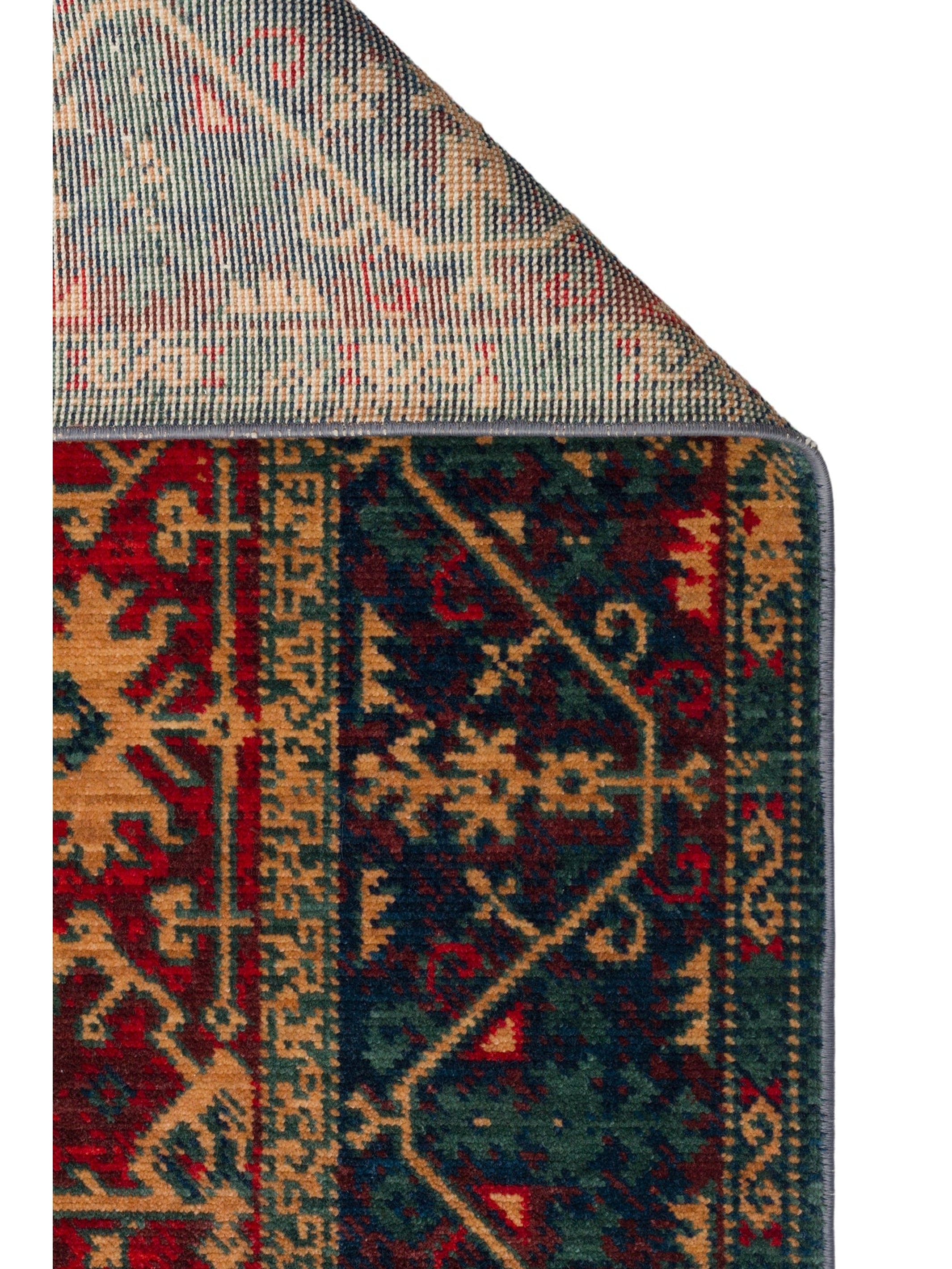 Göbeklitepe Serisi Anadolu Motiflerine Sahip %100 Yeni Zelanda Yünü ile Üretilen El Emeği Kara Tezgah Halı 09REDV