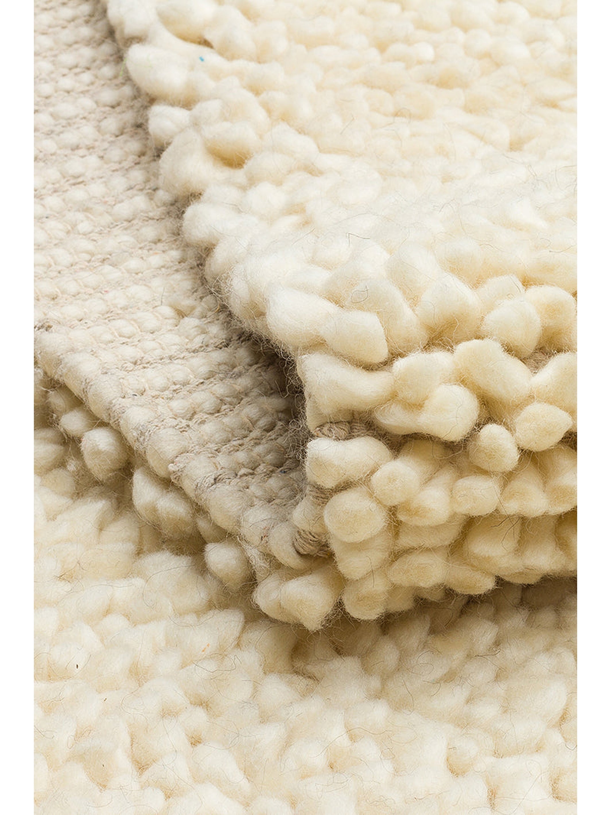 Kanin Serisi El Dokuma Shaggy Yumuşak Salon Oturma Odası Yatak Odası Halı IVORY