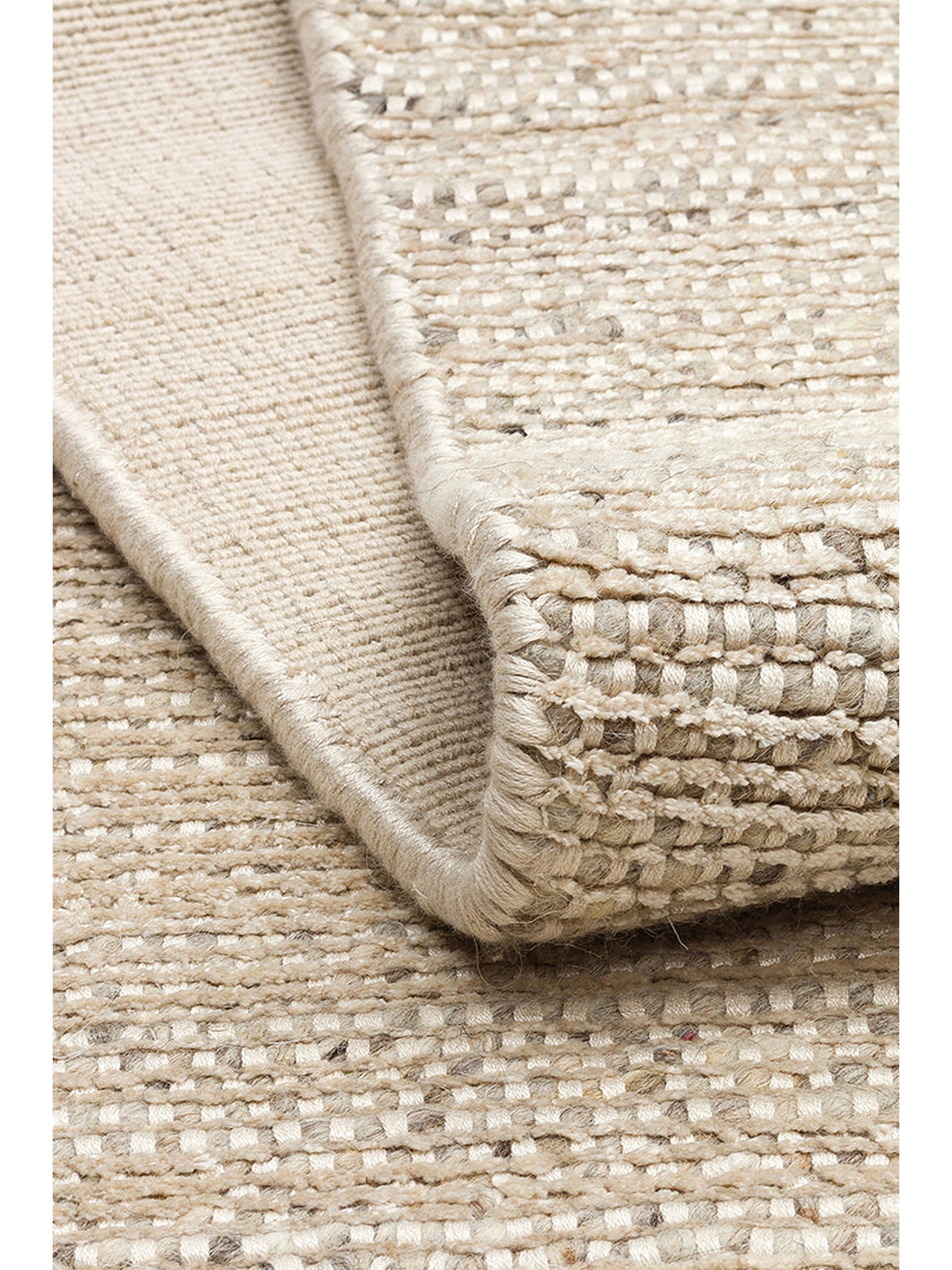 Kelly Serisi %100 Naturel Yün ve Viskon El Dokuma Salon Oturma Odası Yatak Odası Halı BEIGE