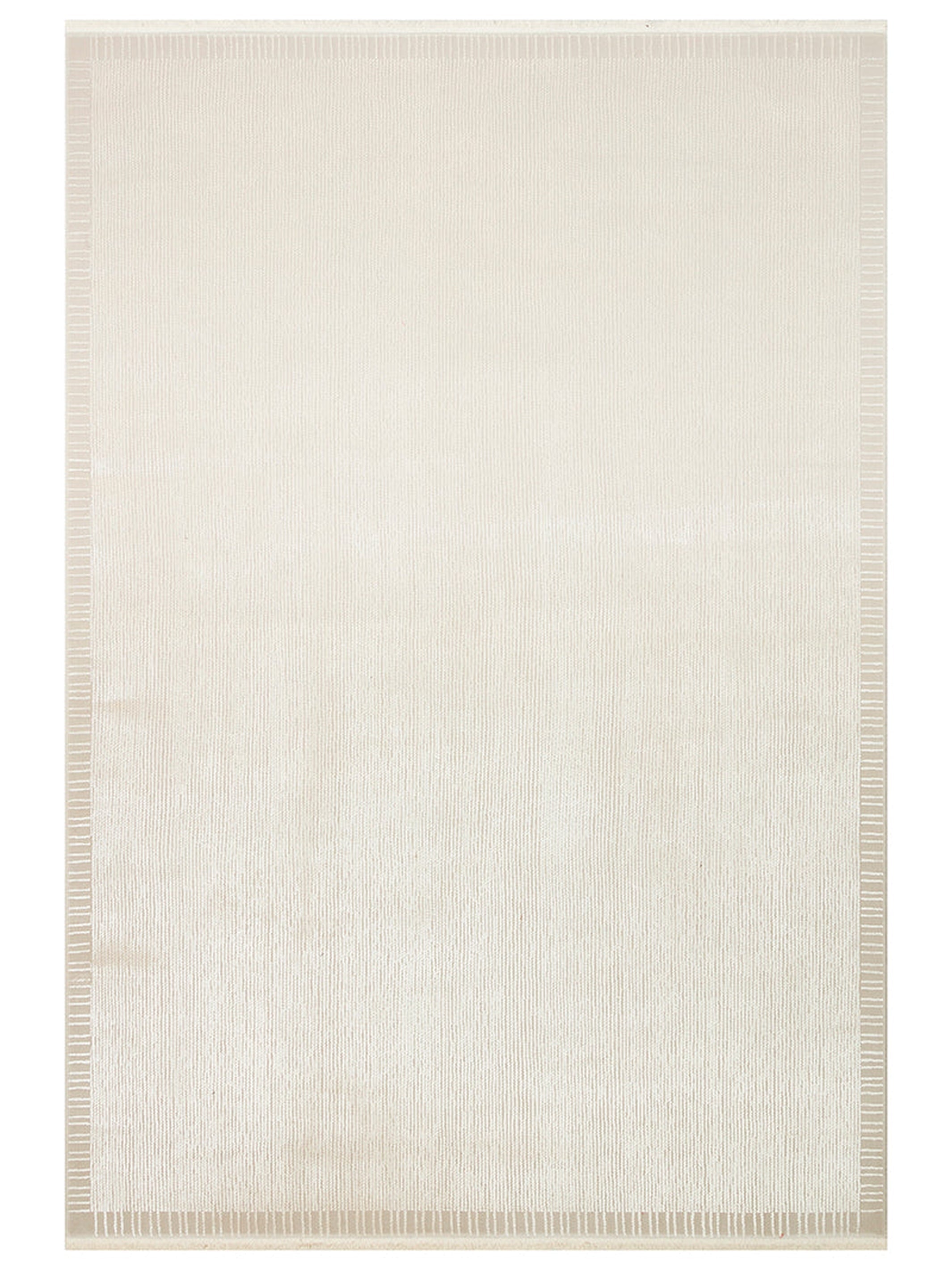 Lucia Serisi Modern Parlak Salon Oturma Odası Yatak Odası Antre Halı BORDER IVORY