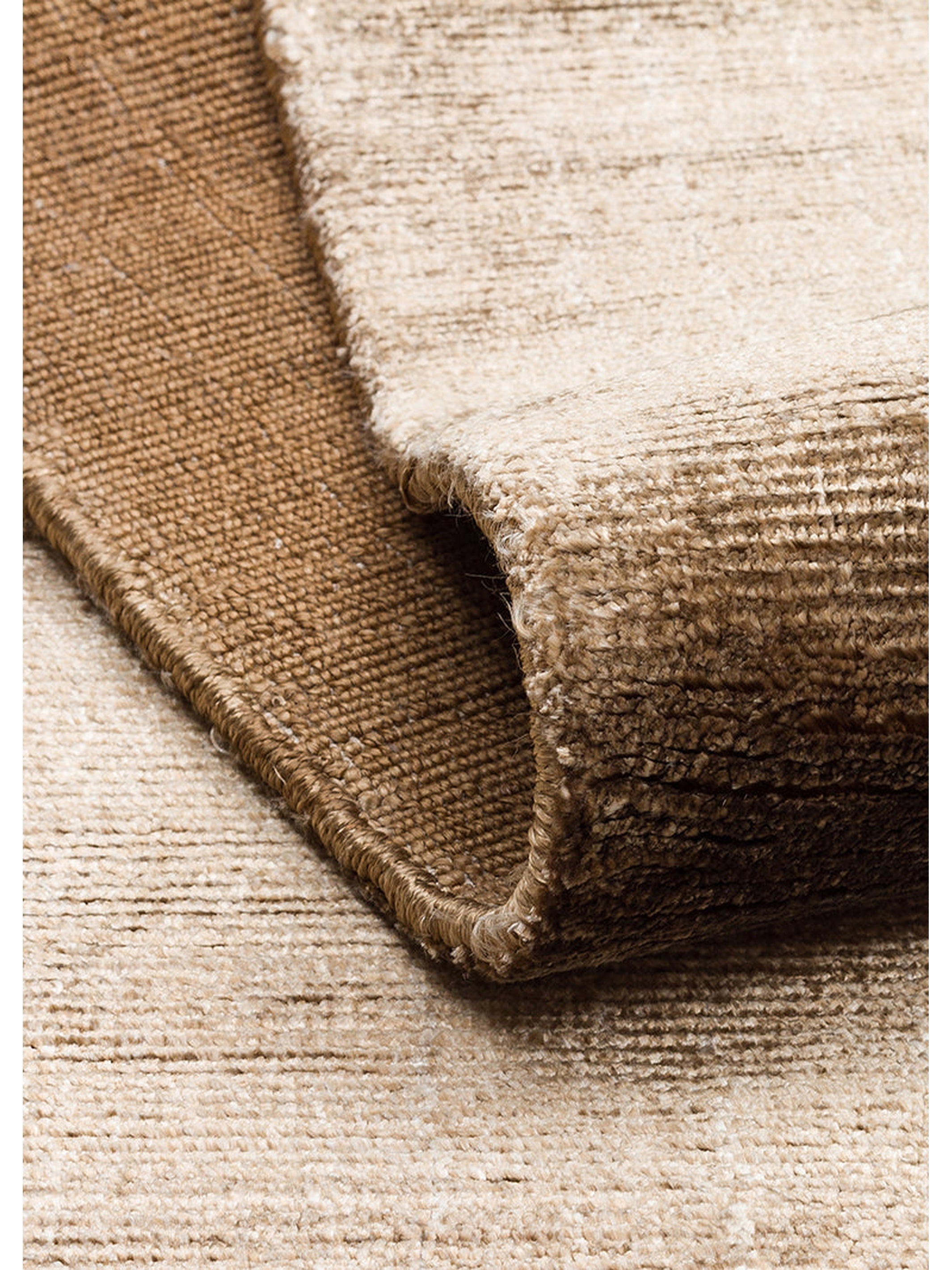 Mulberry Serisi %100 Rayon El Dokuma Parlak Modern Salon Oturma Odası Halı GOLD