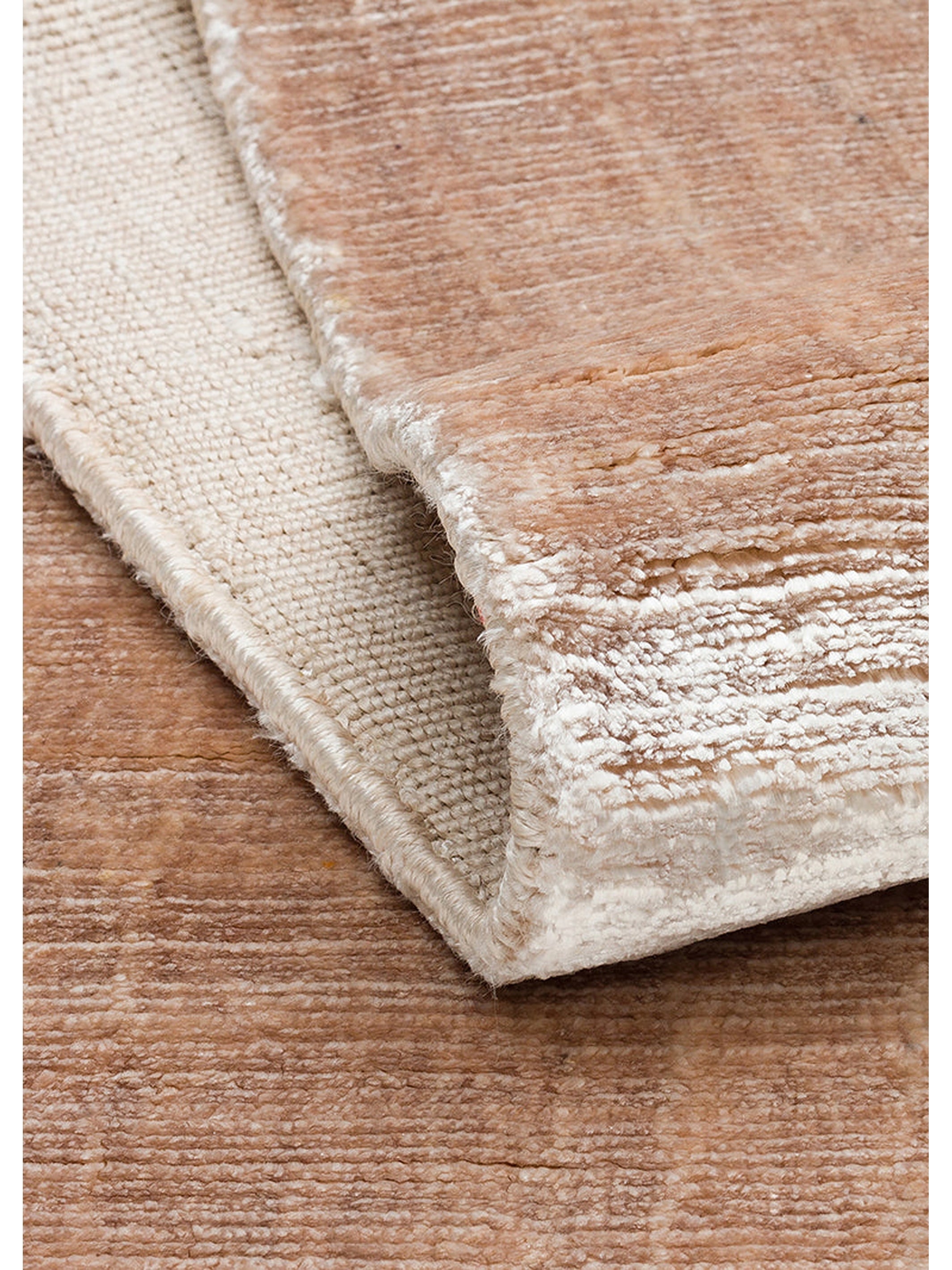 Mulberry Serisi %100 Rayon El Dokuma Parlak Modern Salon Oturma Odası Halı LBEIGE