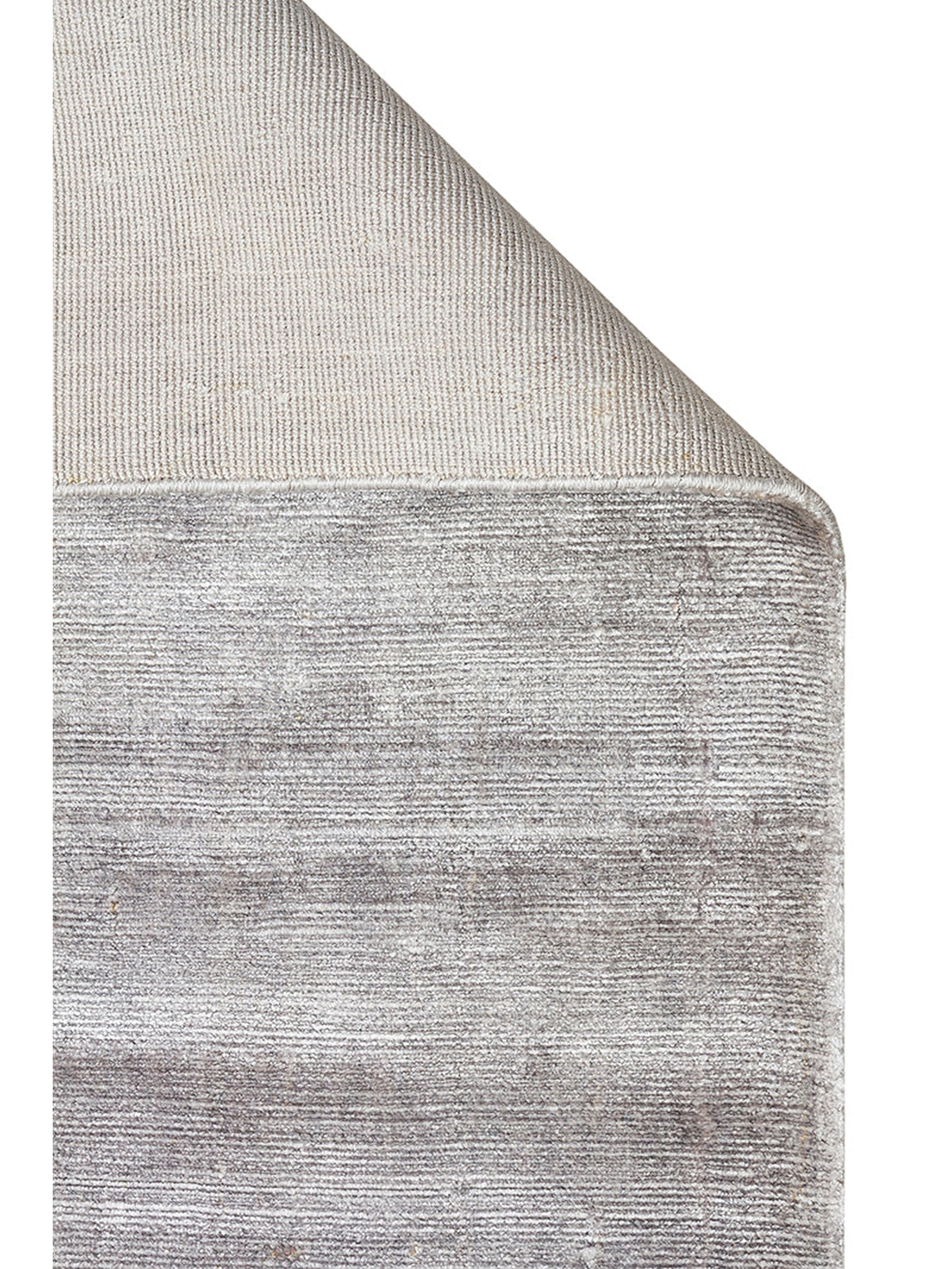 Mulberry Serisi %100 Rayon El Dokuma Parlak Modern Salon Oturma Odası Halı SILVER