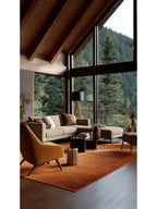 Oushak Plain %100 Naturel Düz Renk El Emeğiyle Özel Tezgahlarda Üretilen Viskon Uşak Halısı PLNTRR