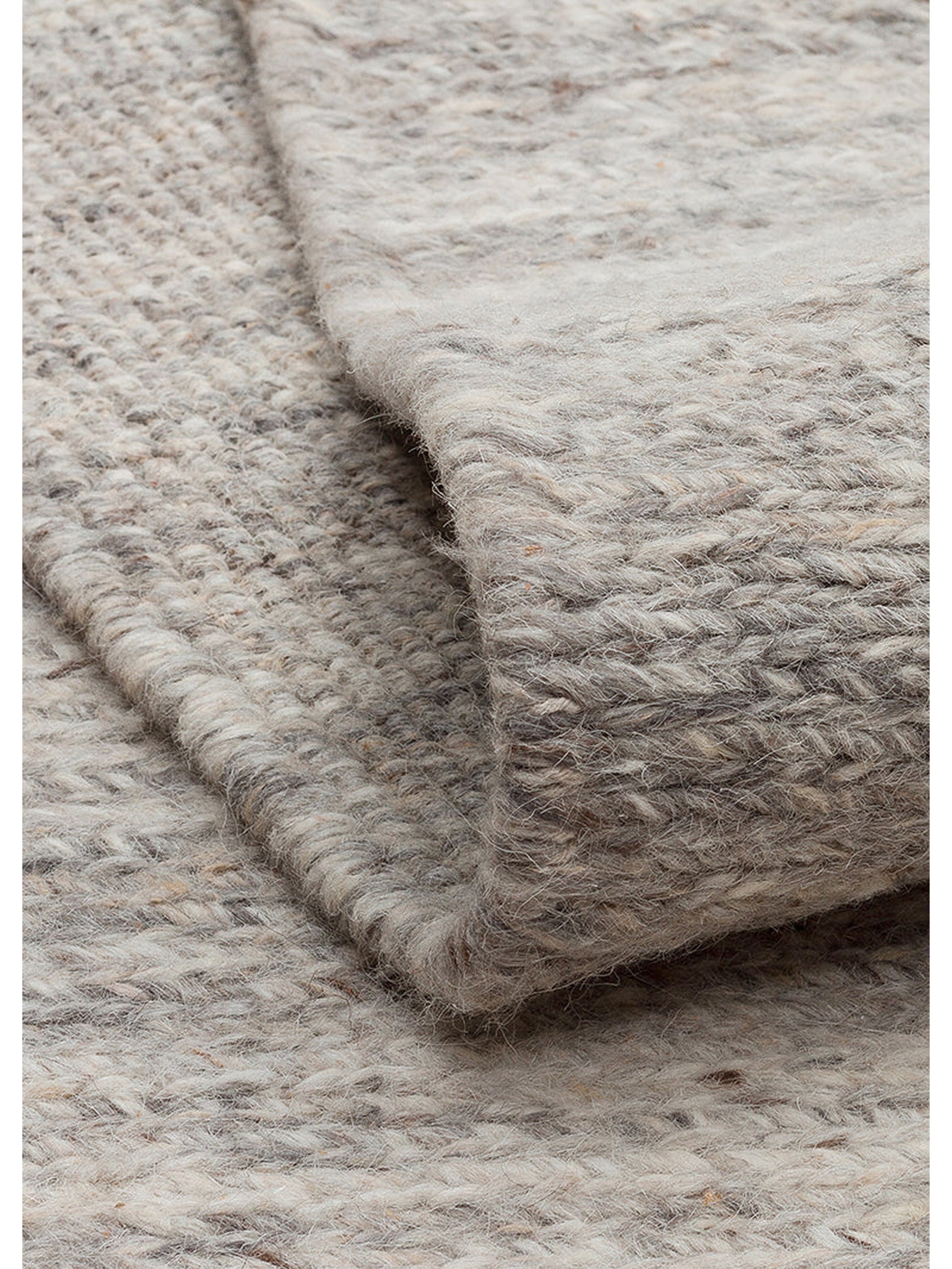 Paglia Serisi %100 Naturel Yeni Zelanda Yünü Sumak Düğümü El Dokuma Salon Oturma Odası Halı GREY