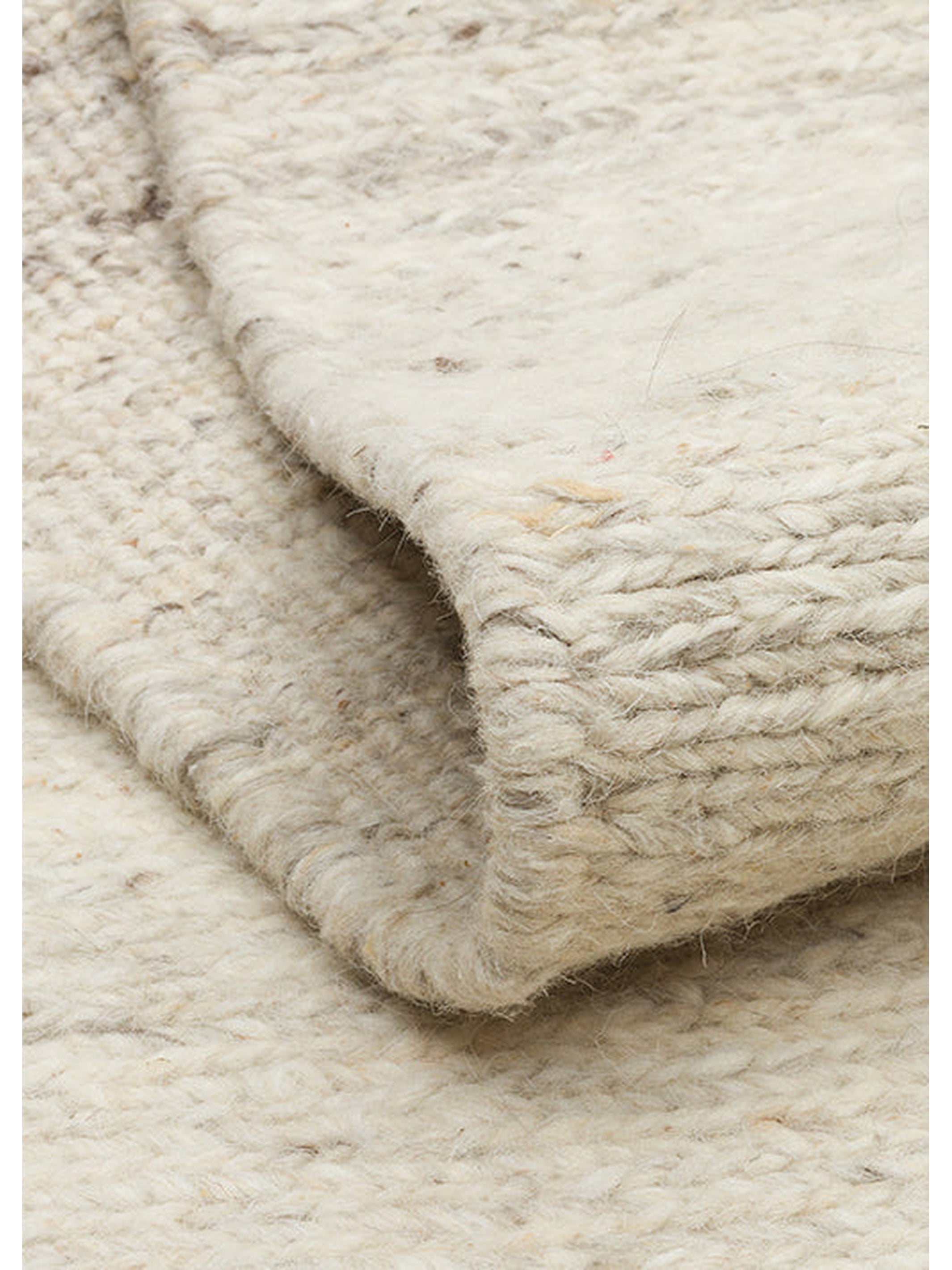 Paglia Serisi %100 Naturel Yeni Zelanda Yünü Sumak Düğümü El Dokuma Salon Oturma Odası Halı IVORY