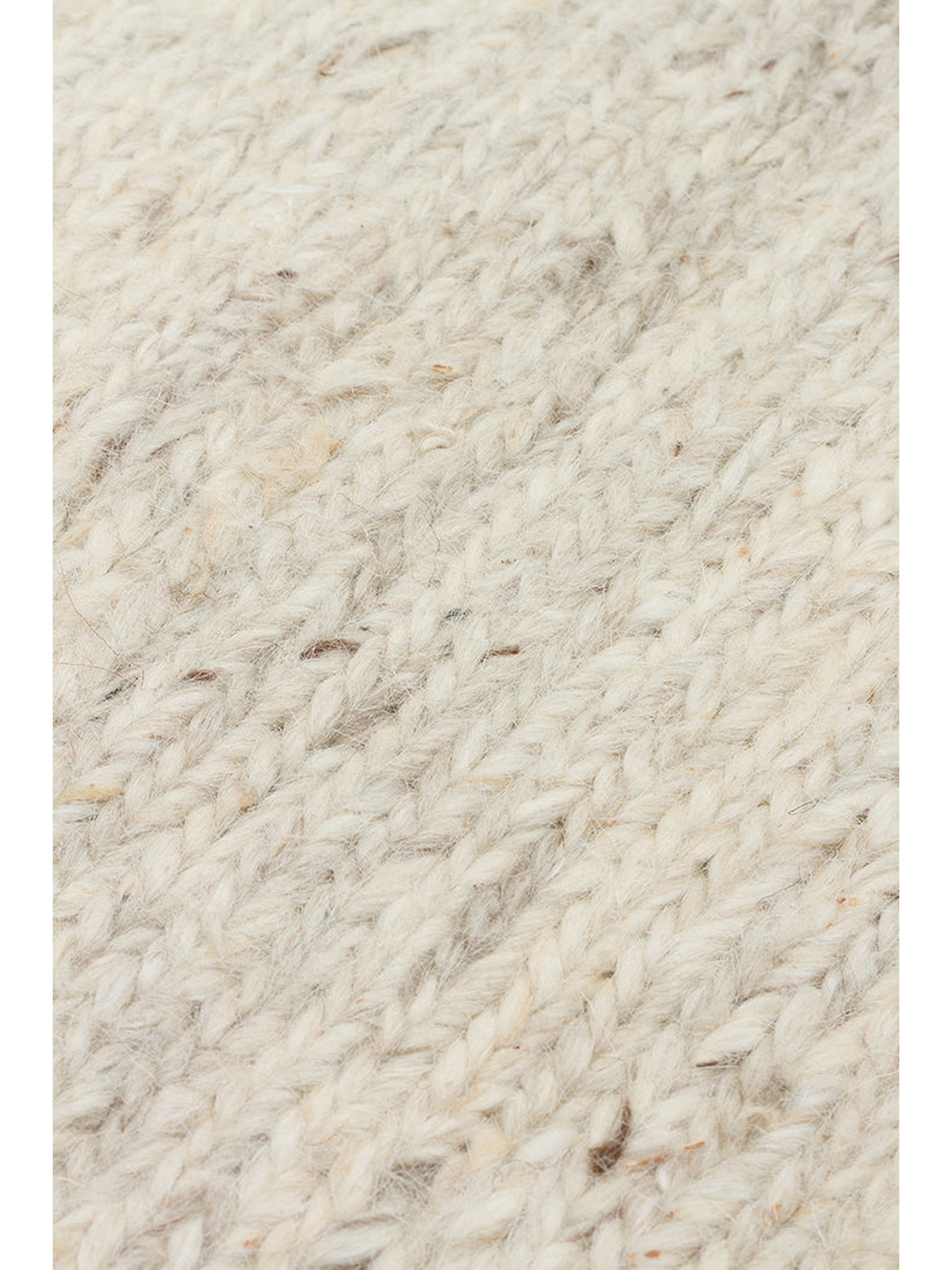 Paglia Serisi %100 Naturel Yeni Zelanda Yünü Sumak Düğümü El Dokuma Salon Oturma Odası Halı IVORY