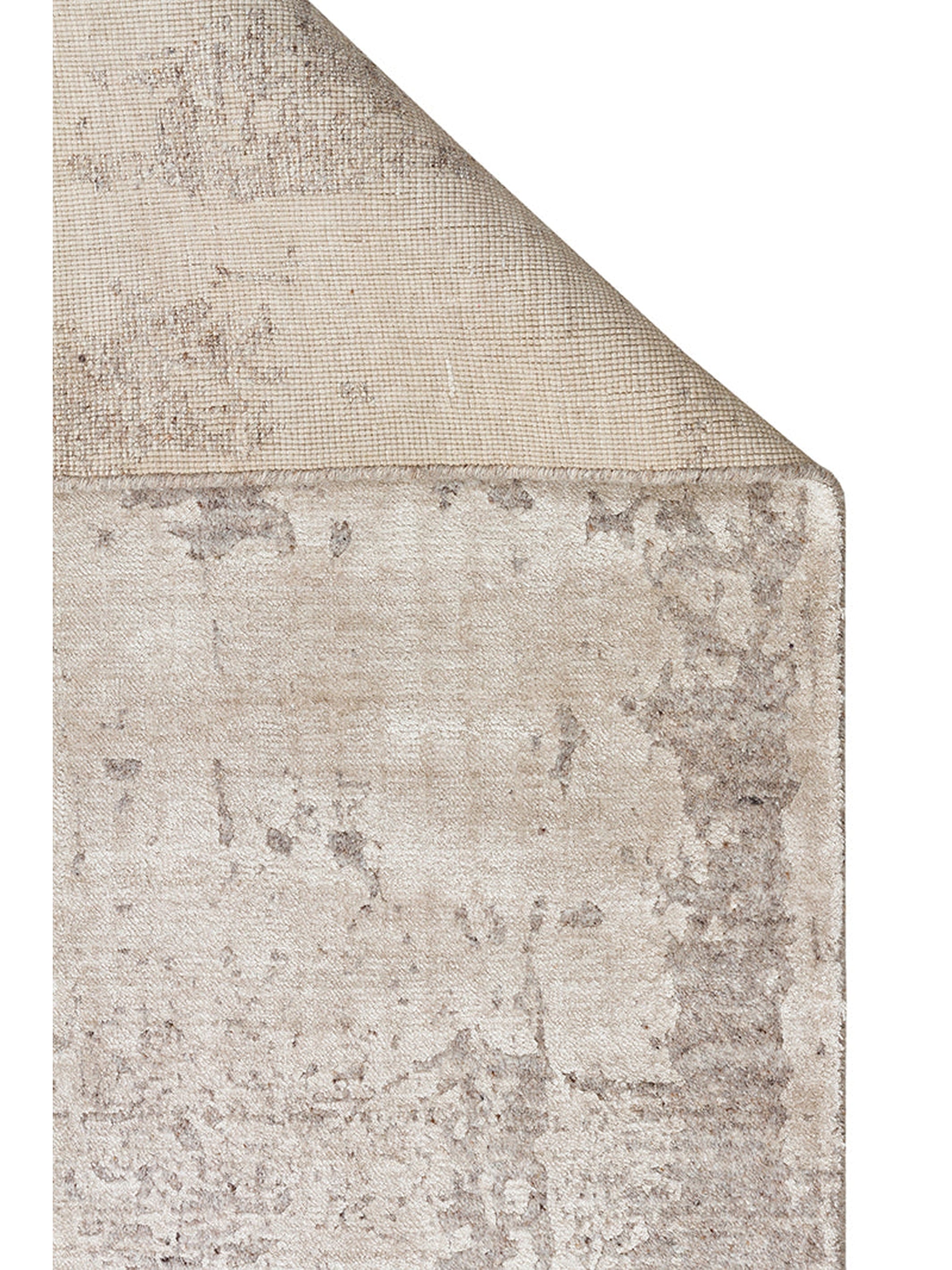 Palette Serisi %100 Naturel Yün Viskon Pamuk El Dokuma Salon Oturma Odası Halı GREY