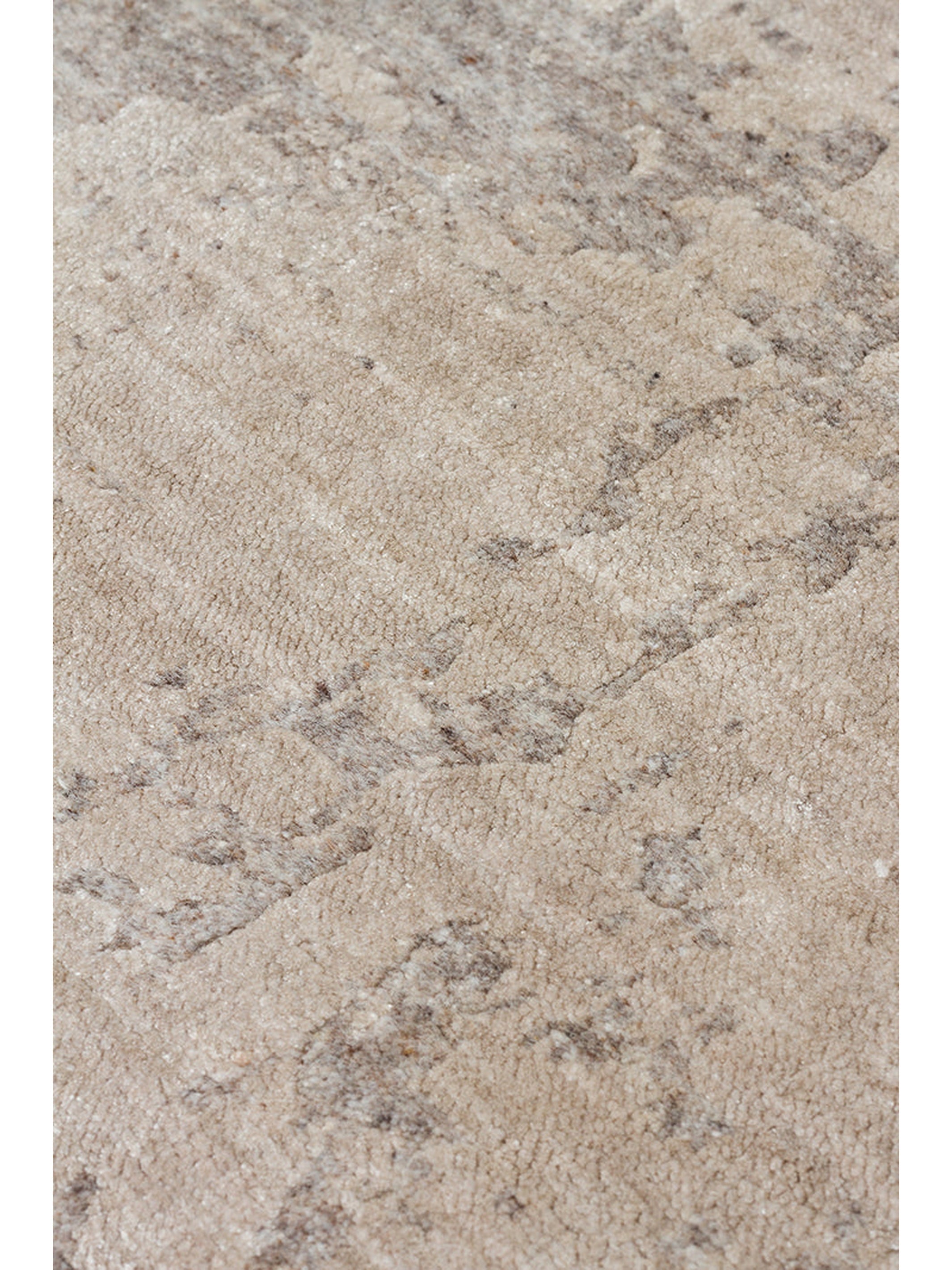 Palette Serisi %100 Naturel Yün Viskon Pamuk El Dokuma Salon Oturma Odası Halı GREY