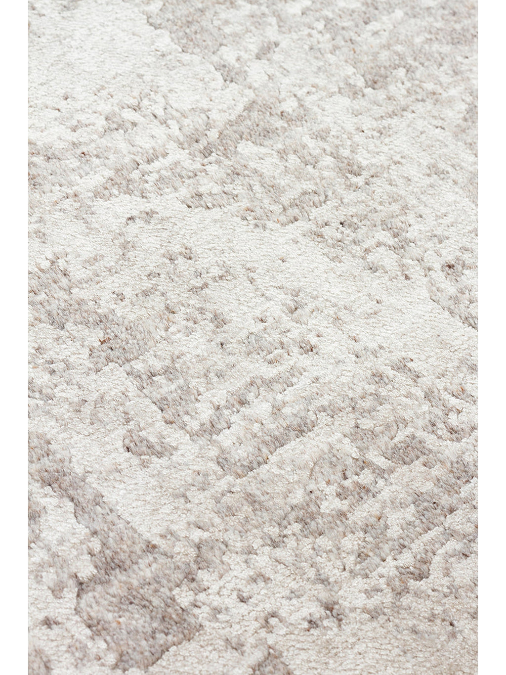 Palette Serisi %100 Naturel Yün Viskon Pamuk El Dokuma Salon Oturma Odası Halı GREY