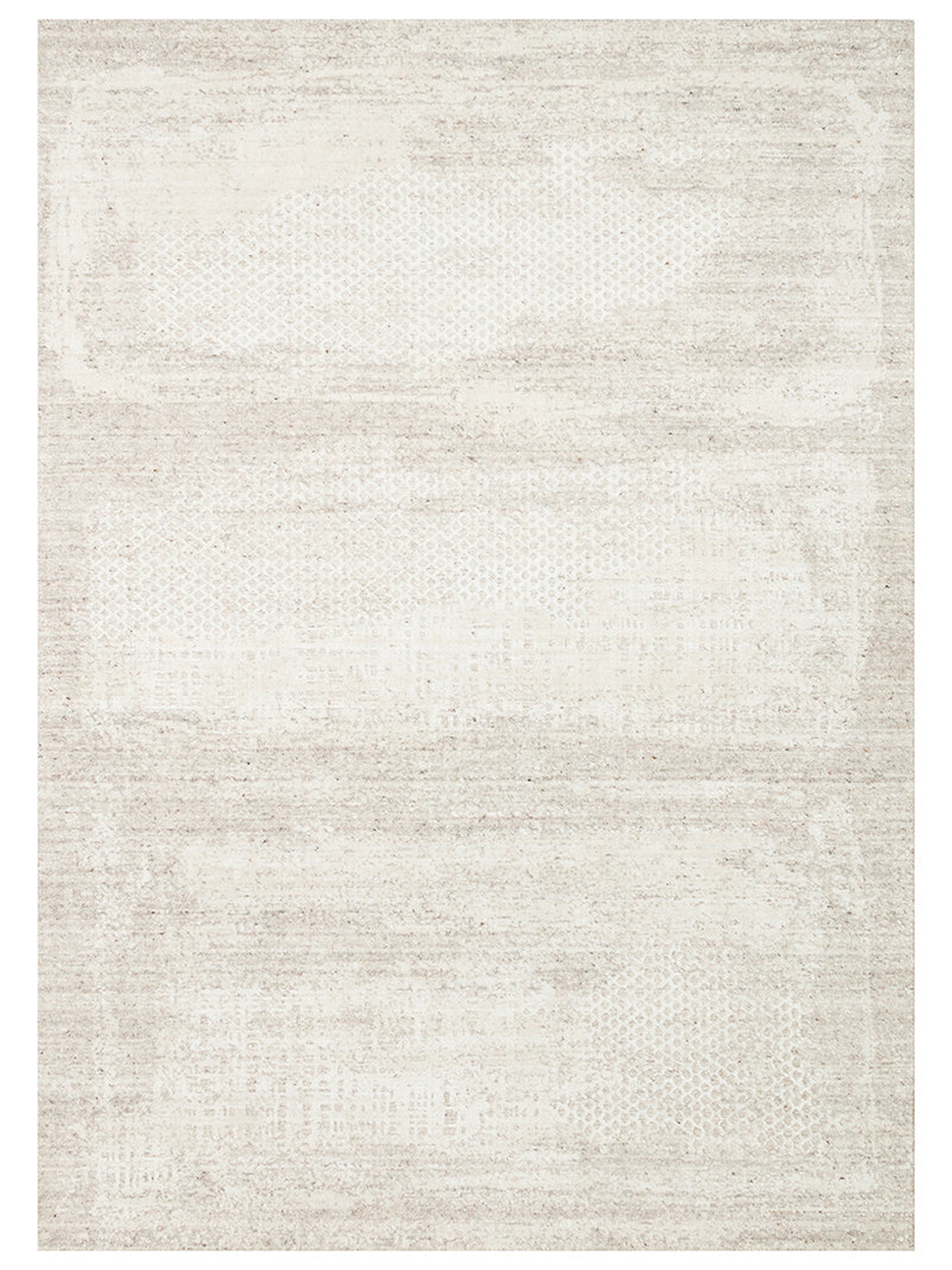 Palette Serisi %100 Naturel Yün Viskon Pamuk El Dokuma İskandinav Salon Oturma Odası Halı BEIGE