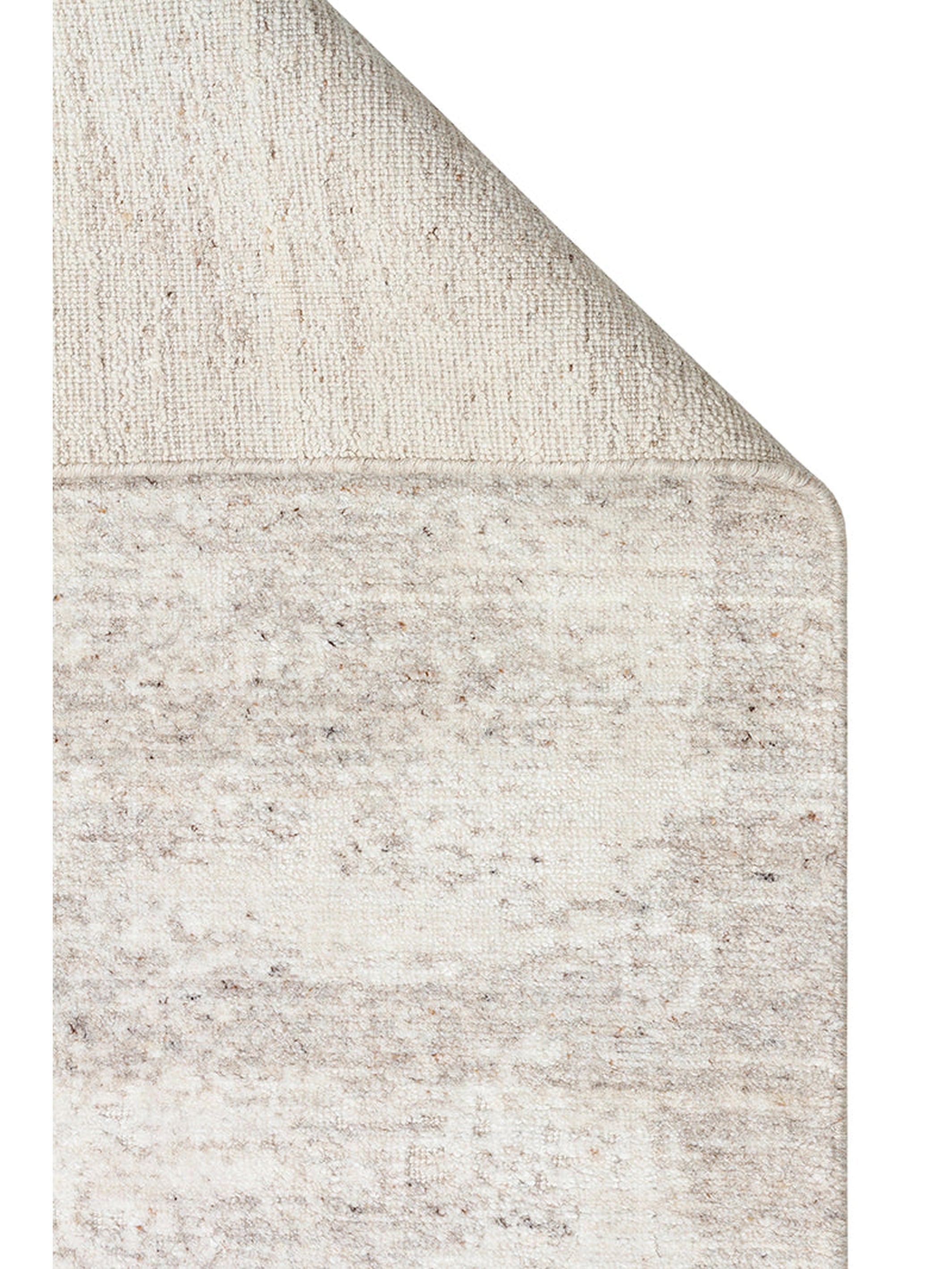 Palette Serisi %100 Naturel Yün Viskon Pamuk El Dokuma İskandinav Salon Oturma Odası Halı BEIGE