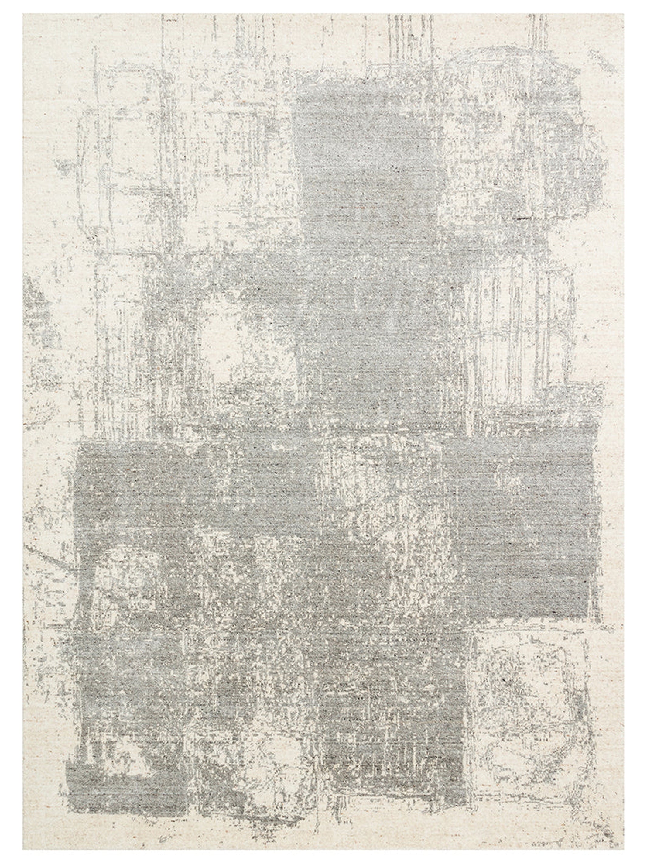 Palette Serisi %100 Naturel Yün Viskon Pamuk El Dokuma İskandinav Salon Oturma Odası Halı BEIGE GREY