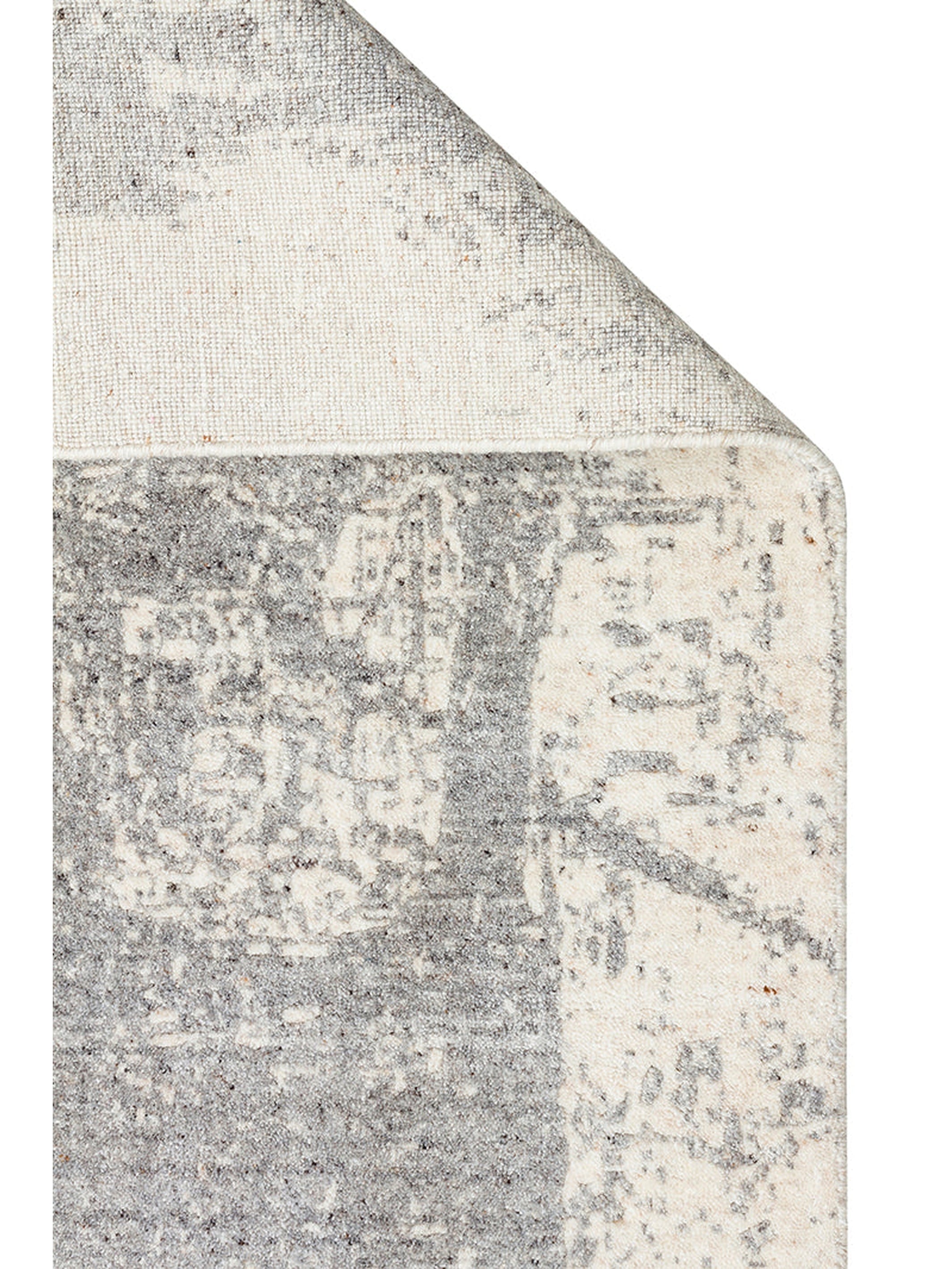 Palette Serisi %100 Naturel Yün Viskon Pamuk El Dokuma İskandinav Salon Oturma Odası Halı BEIGE GREY