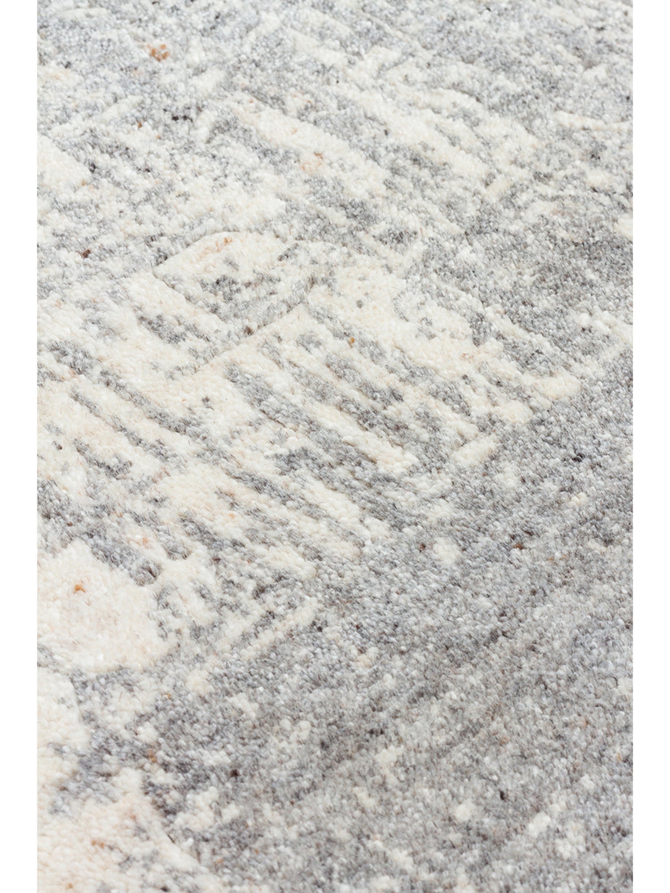 Palette Serisi %100 Naturel Yün Viskon Pamuk El Dokuma İskandinav Salon Oturma Odası Halı BEIGE GREY