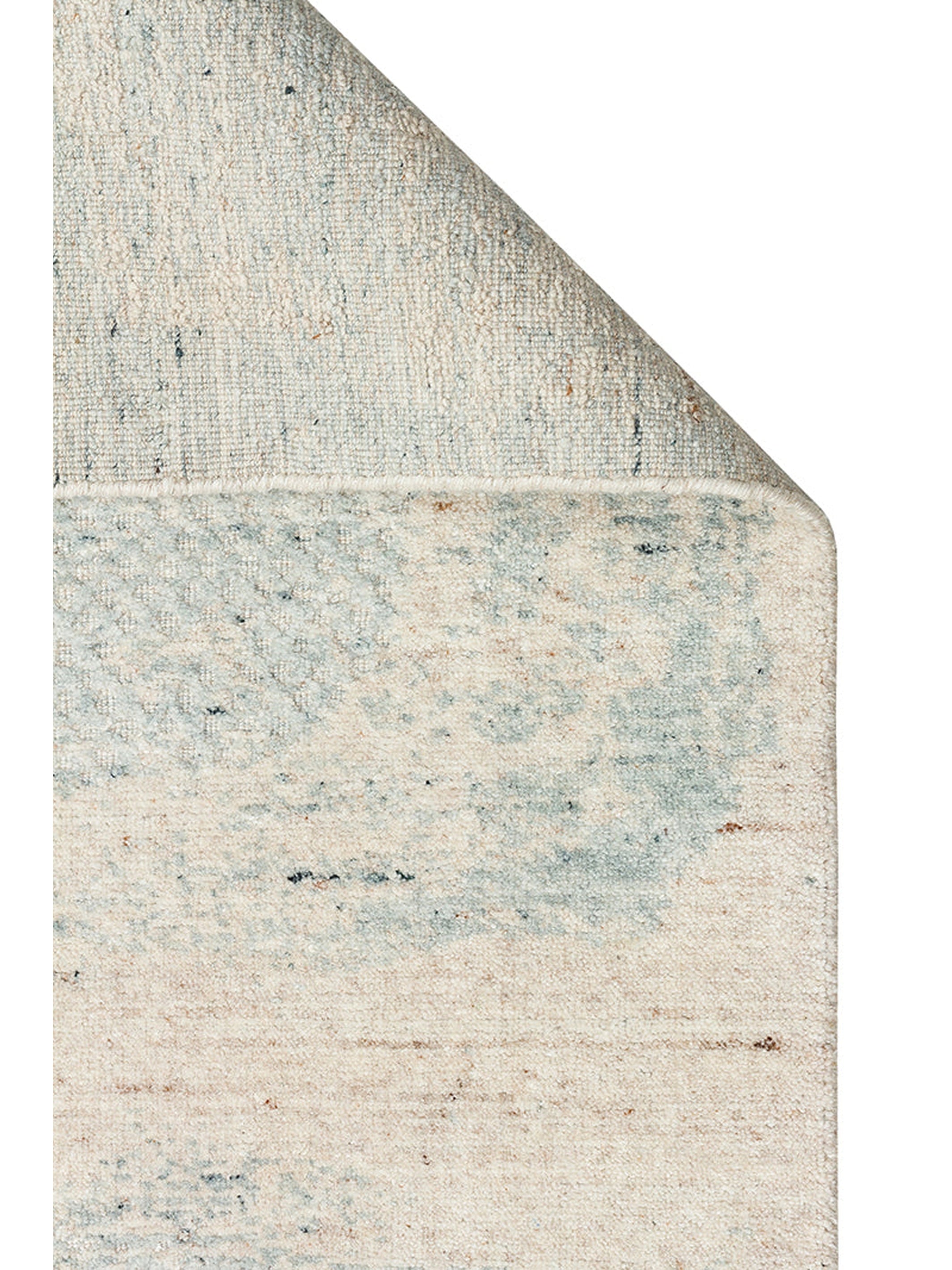 Palette Serisi %100 Naturel Yün Viskon Pamuk El Dokuma İskandinav Salon Oturma Odası Halı BEIGE TEAL