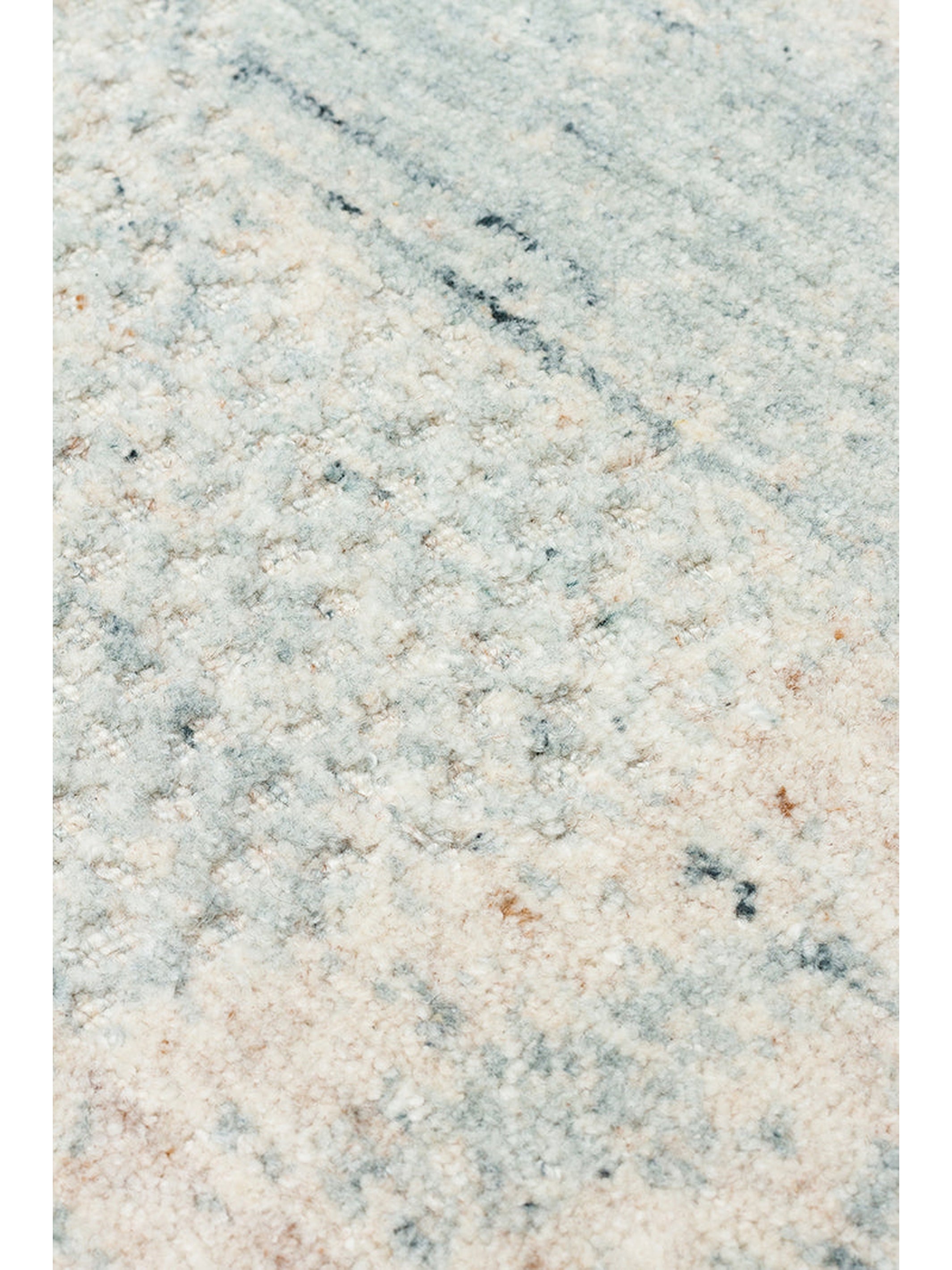 Palette Serisi %100 Naturel Yün Viskon Pamuk El Dokuma İskandinav Salon Oturma Odası Halı BEIGE TEAL