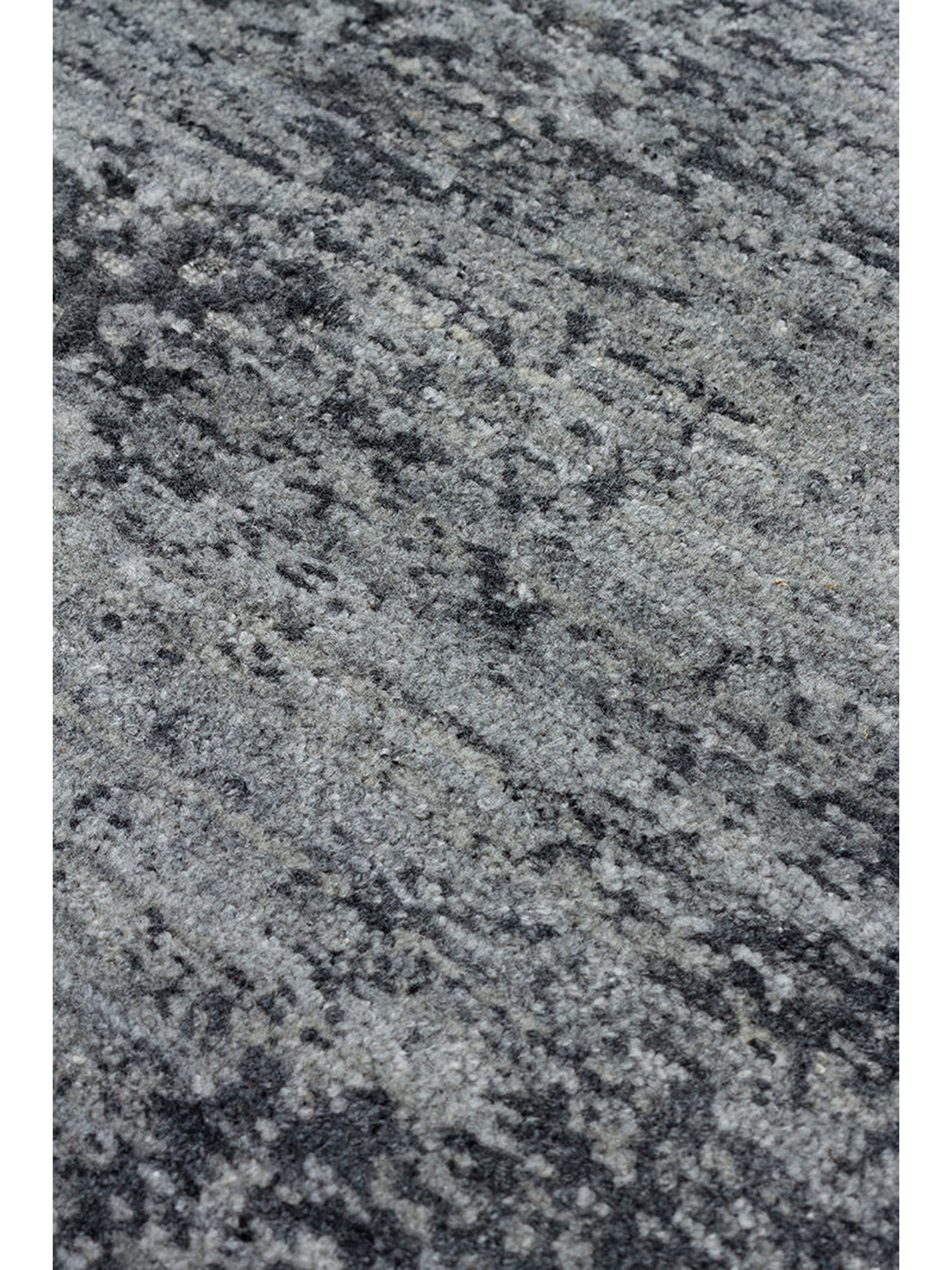 Palette Serisi %100 Naturel Yün Viskon Pamuk El Dokuma İskandinav Salon Oturma Odası Halı BLACK