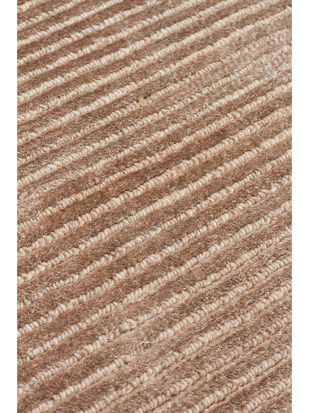 Portofino Serisi %100 Naturel Viskon Yün Pamuk El Dokuma Modern Salon Oturma Odası Halı BROWN