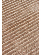 Portofino Serisi %100 Naturel Viskon Yün Pamuk El Dokuma Modern Salon Oturma Odası Halı BROWN