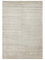 Portofino Serisi %100 Naturel Viskon Yün Pamuk El Dokuma Modern Salon Oturma Odası Halı SILVER