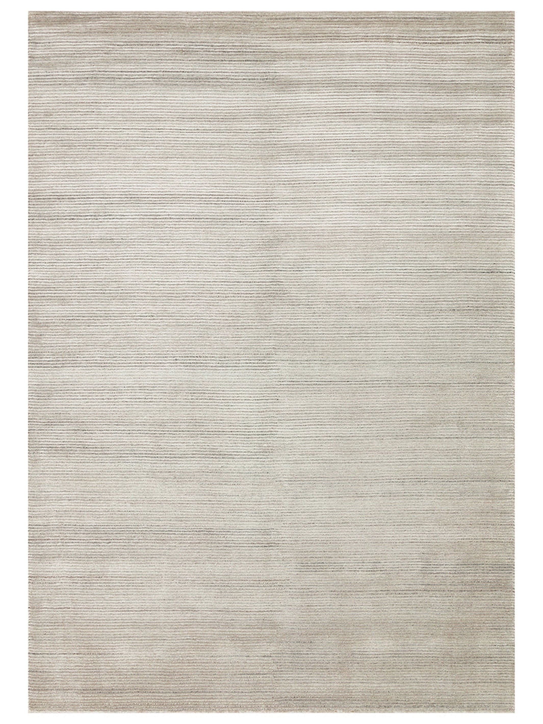 Portofino Serisi %100 Naturel Viskon Yün Pamuk El Dokuma Modern Salon Oturma Odası Halı SILVER