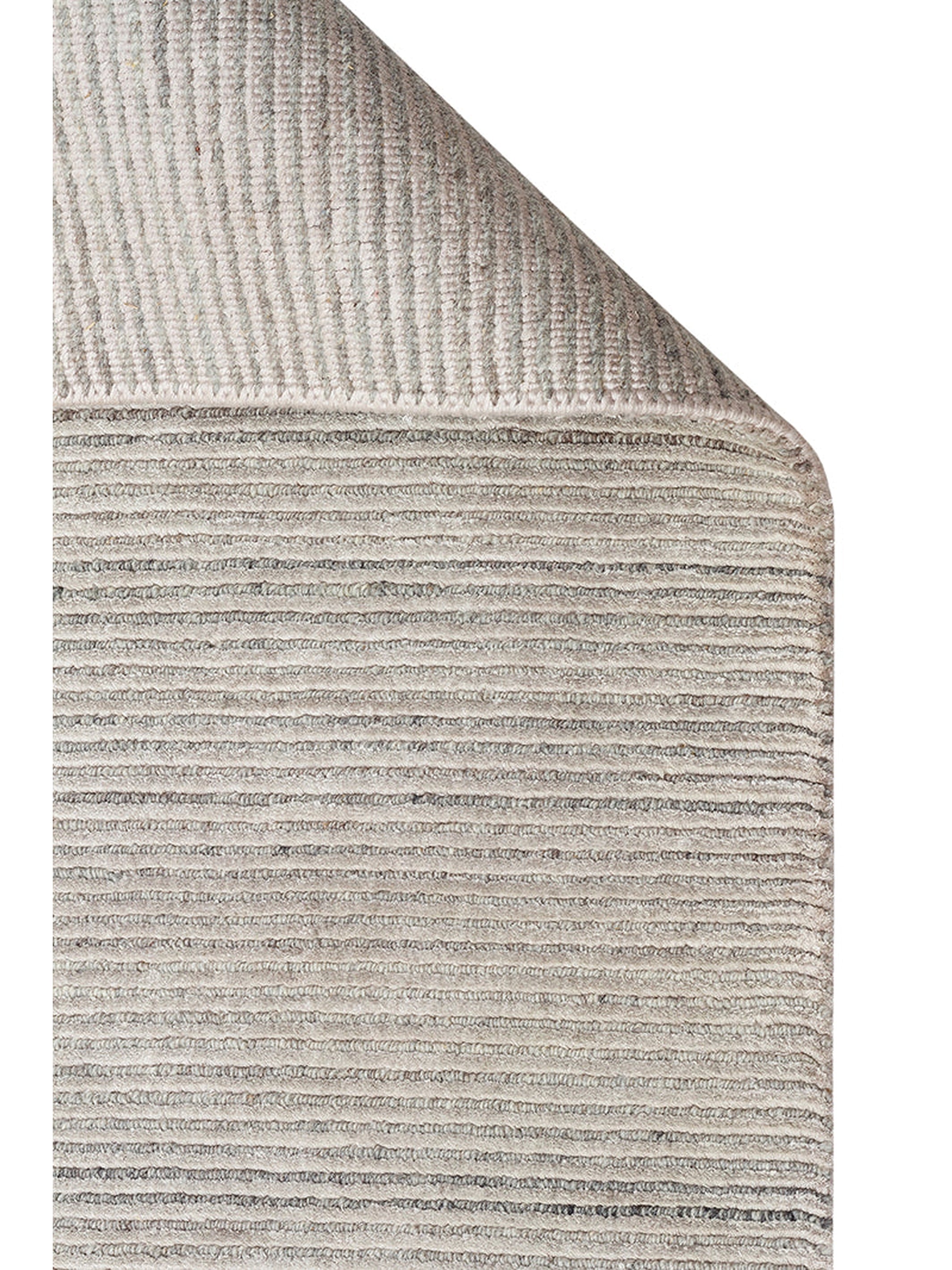 Portofino Serisi %100 Naturel Viskon Yün Pamuk El Dokuma Modern Salon Oturma Odası Halı SILVER