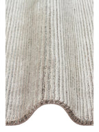 Portofino Serisi %100 Naturel Viskon Yün Pamuk El Dokuma Modern Salon Oturma Odası Halı SILVER