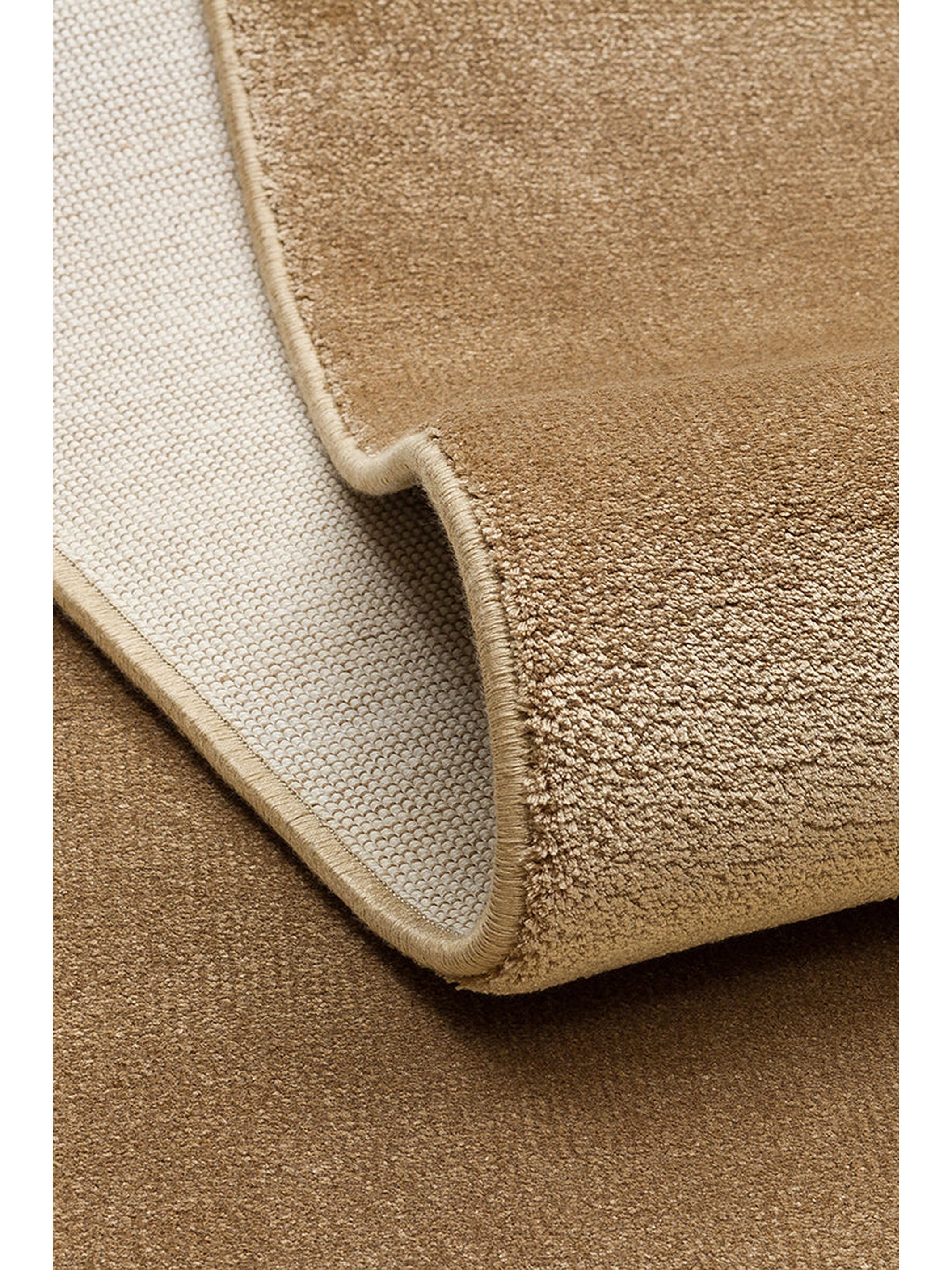 Queen Serisi %100 Naturel Viskon Parlak Modern El Emeğiyle Üretilen Salon Oturma Odası Halı BEIGE