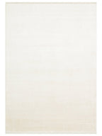 Queen Serisi %100 Naturel Viskon Parlak Modern El Emeğiyle Üretilen Salon Oturma Odası Halı CREAM