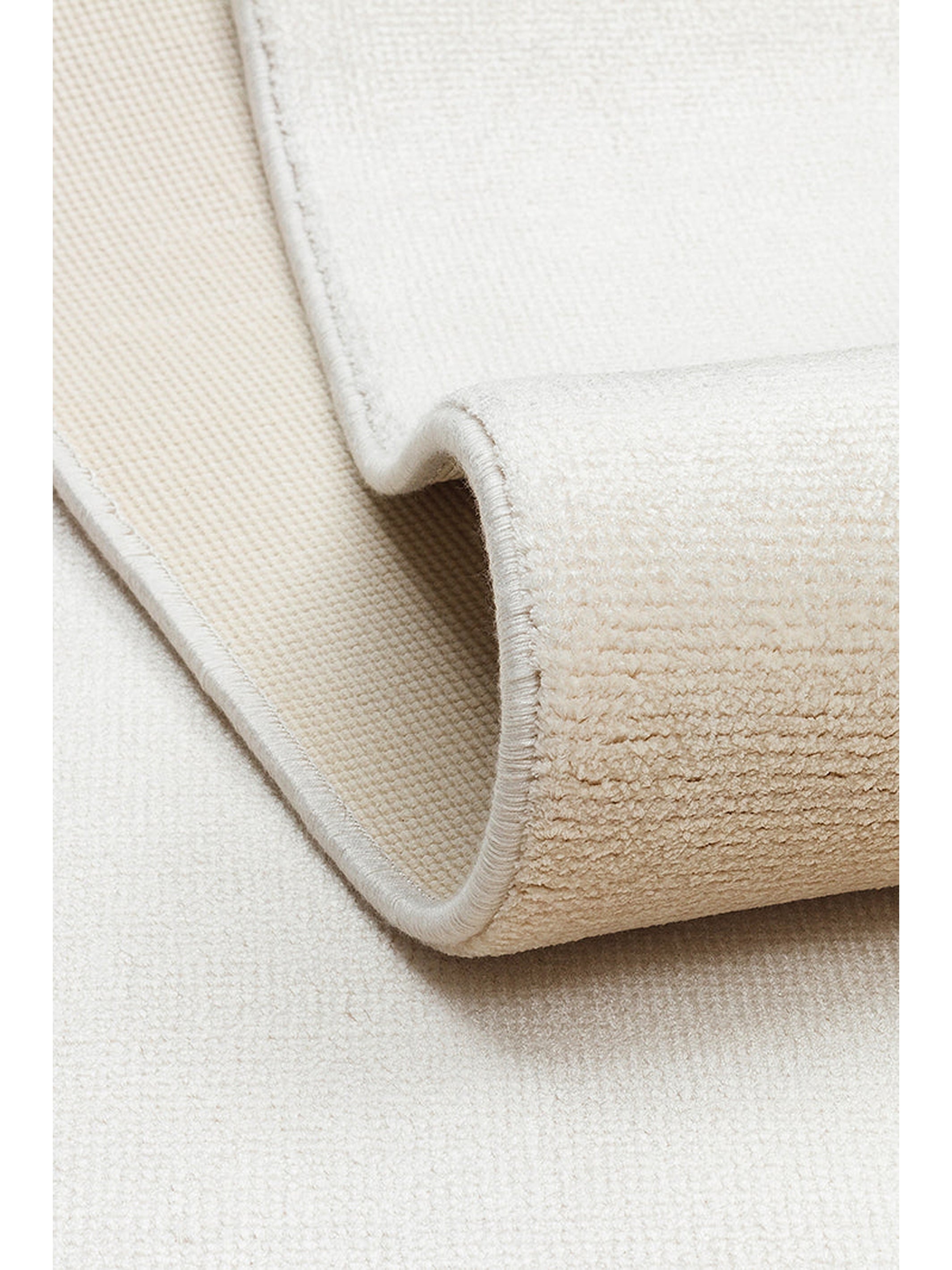 Queen Serisi %100 Naturel Viskon Parlak Modern El Emeğiyle Üretilen Salon Oturma Odası Halı CREAM