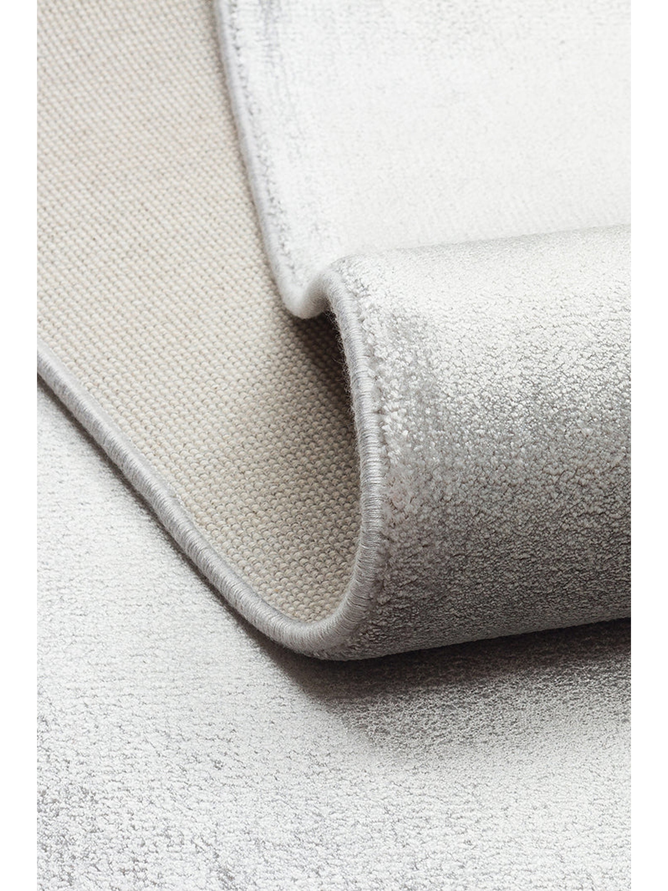 Queen Serisi %100 Naturel Viskon Parlak Modern El Emeğiyle Üretilen Salon Oturma Odası Halı GREY