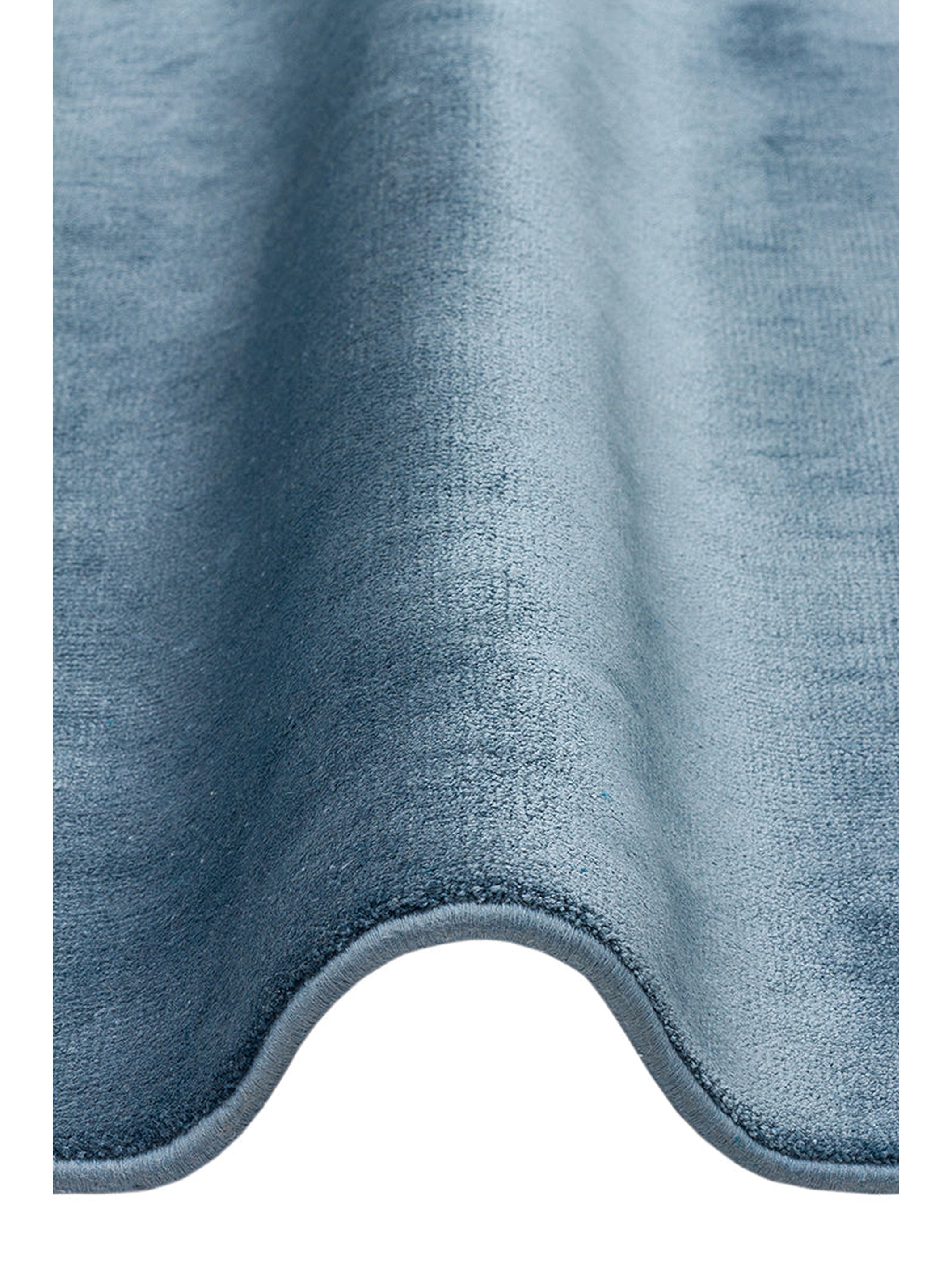 Queen Serisi %100 Naturel Viskon Parlak Modern El Emeğiyle Üretilen Salon Oturma Odası Halı NBLUE