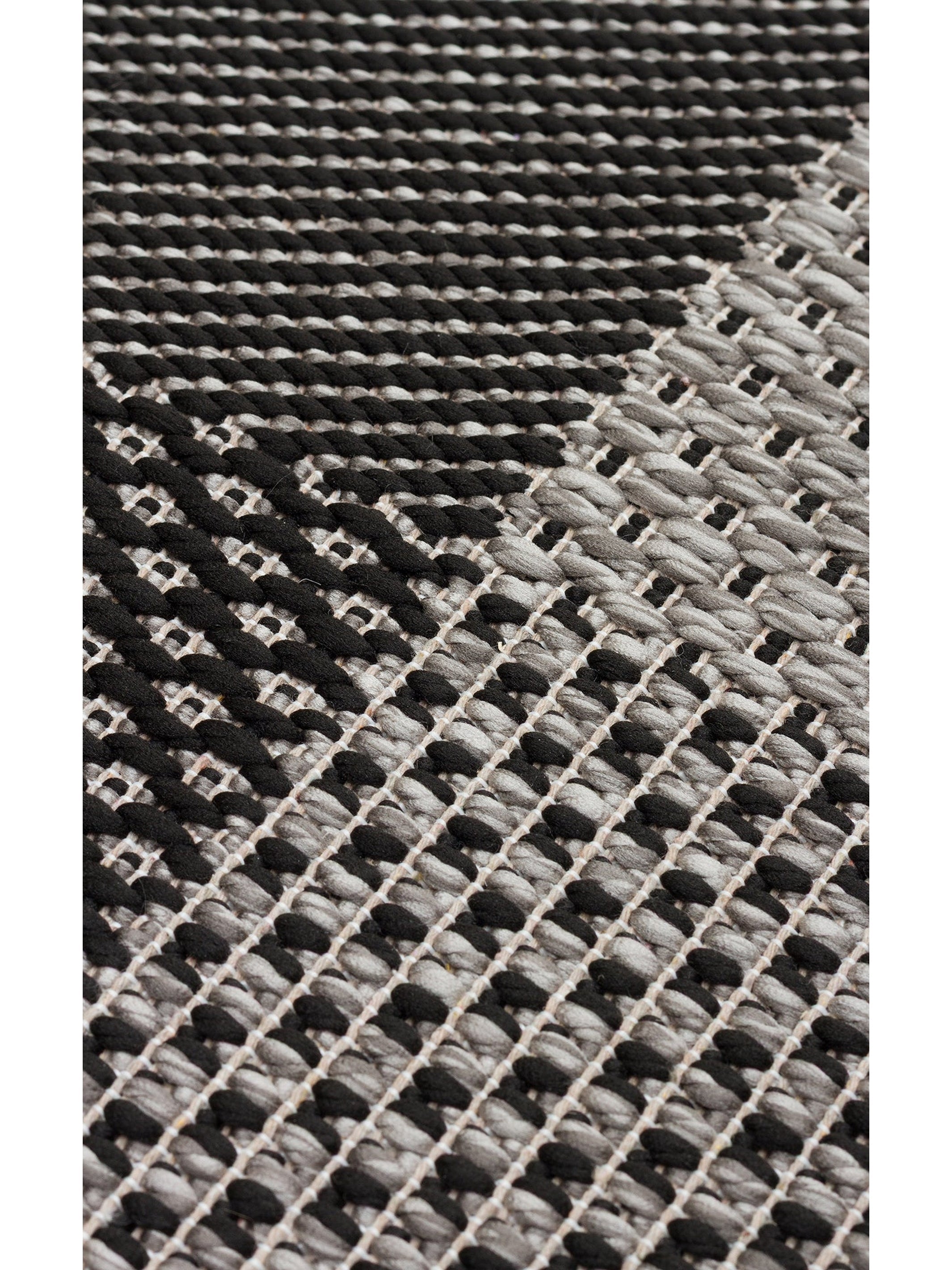 Resort Pamuklu Kaymaz Tabanlı Oturma Odası Koridor Antre Mutfak Şık Kilim 01 DARK GREY