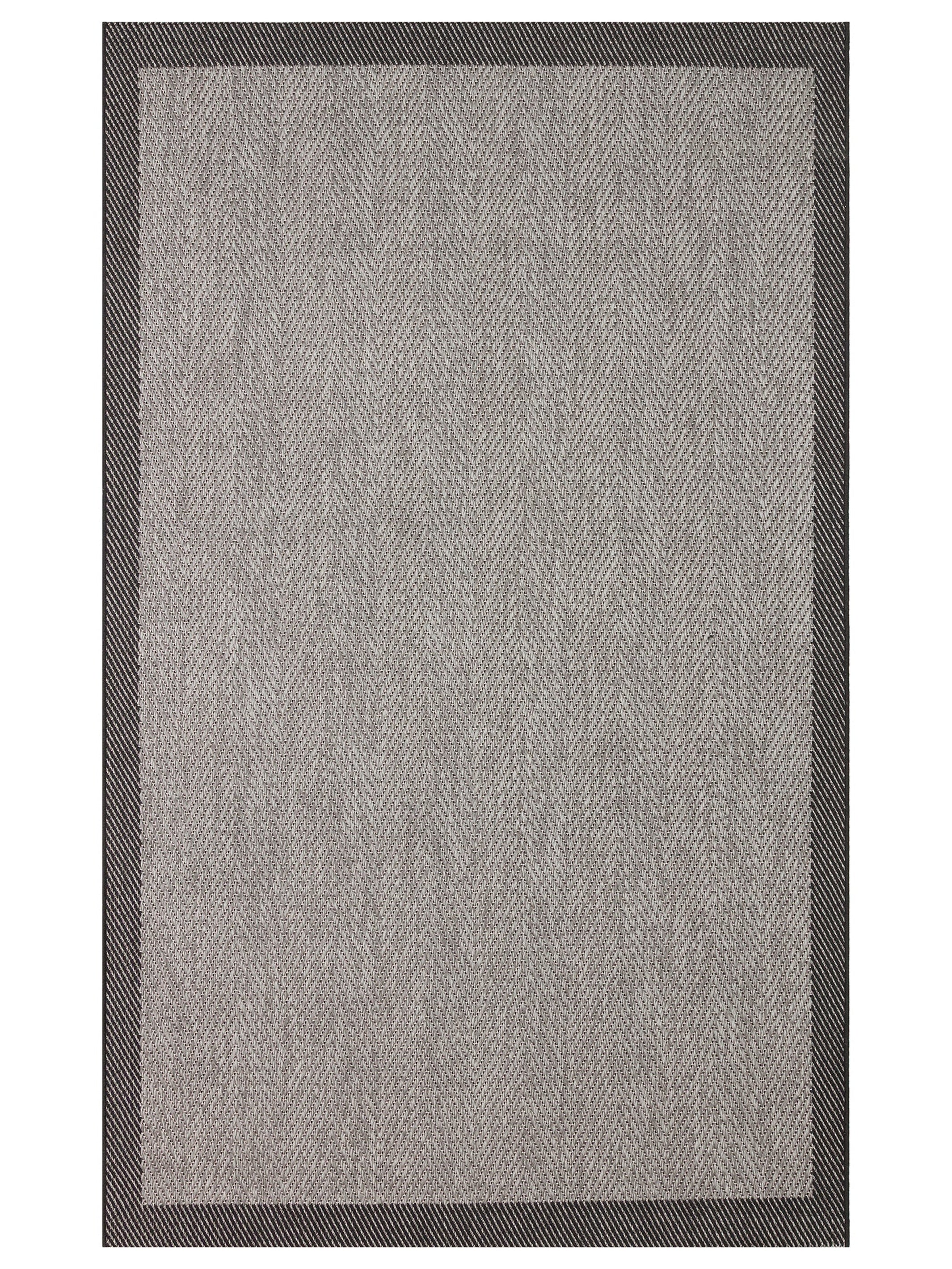 Resort Pamuklu Kaymaz Tabanlı Oturma Odası Koridor Antre Mutfak Şık Kilim 02 DARK GREY