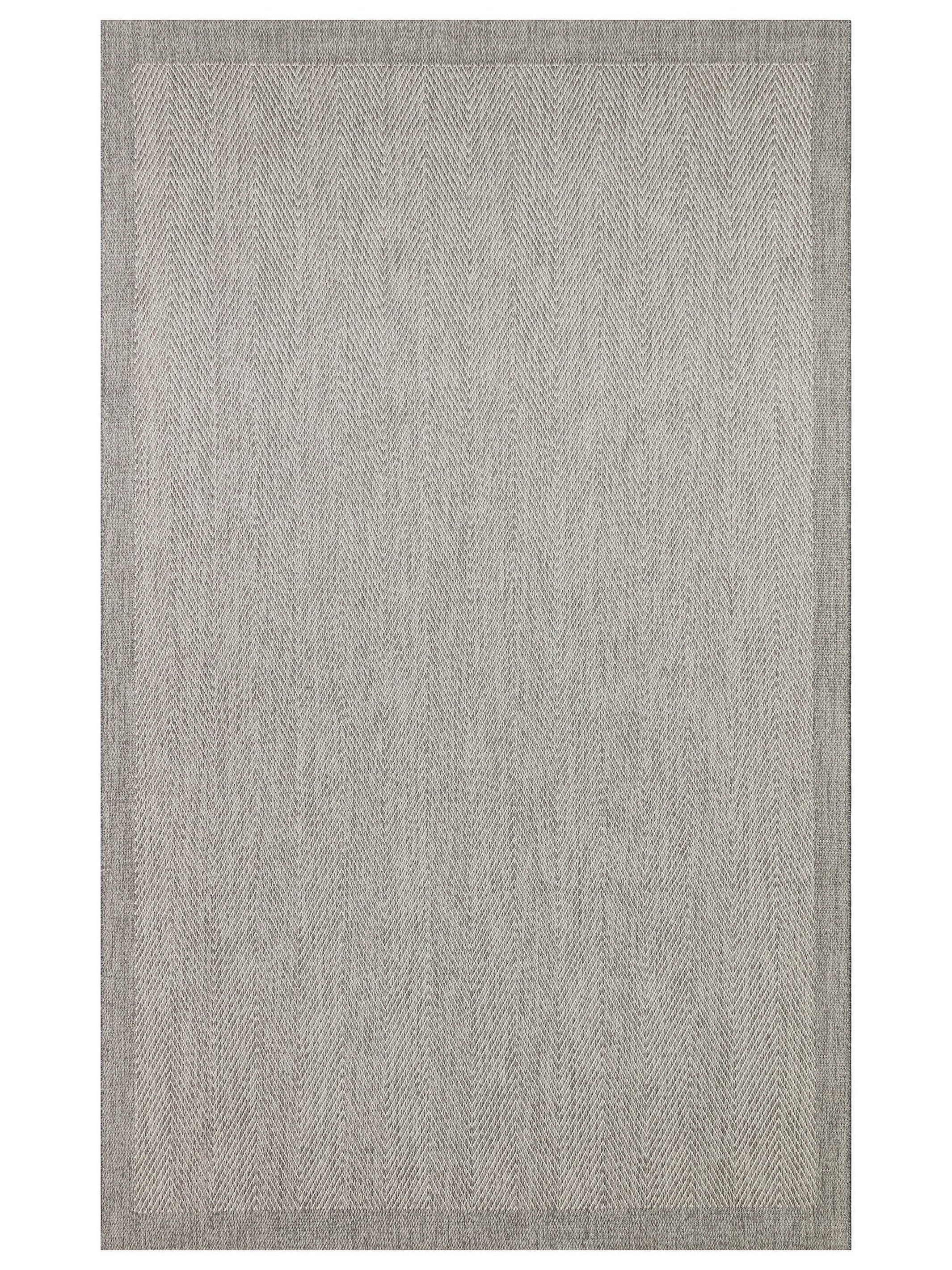 Resort Pamuklu Kaymaz Tabanlı Oturma Odası Koridor Antre Mutfak Şık Kilim 02 GREY