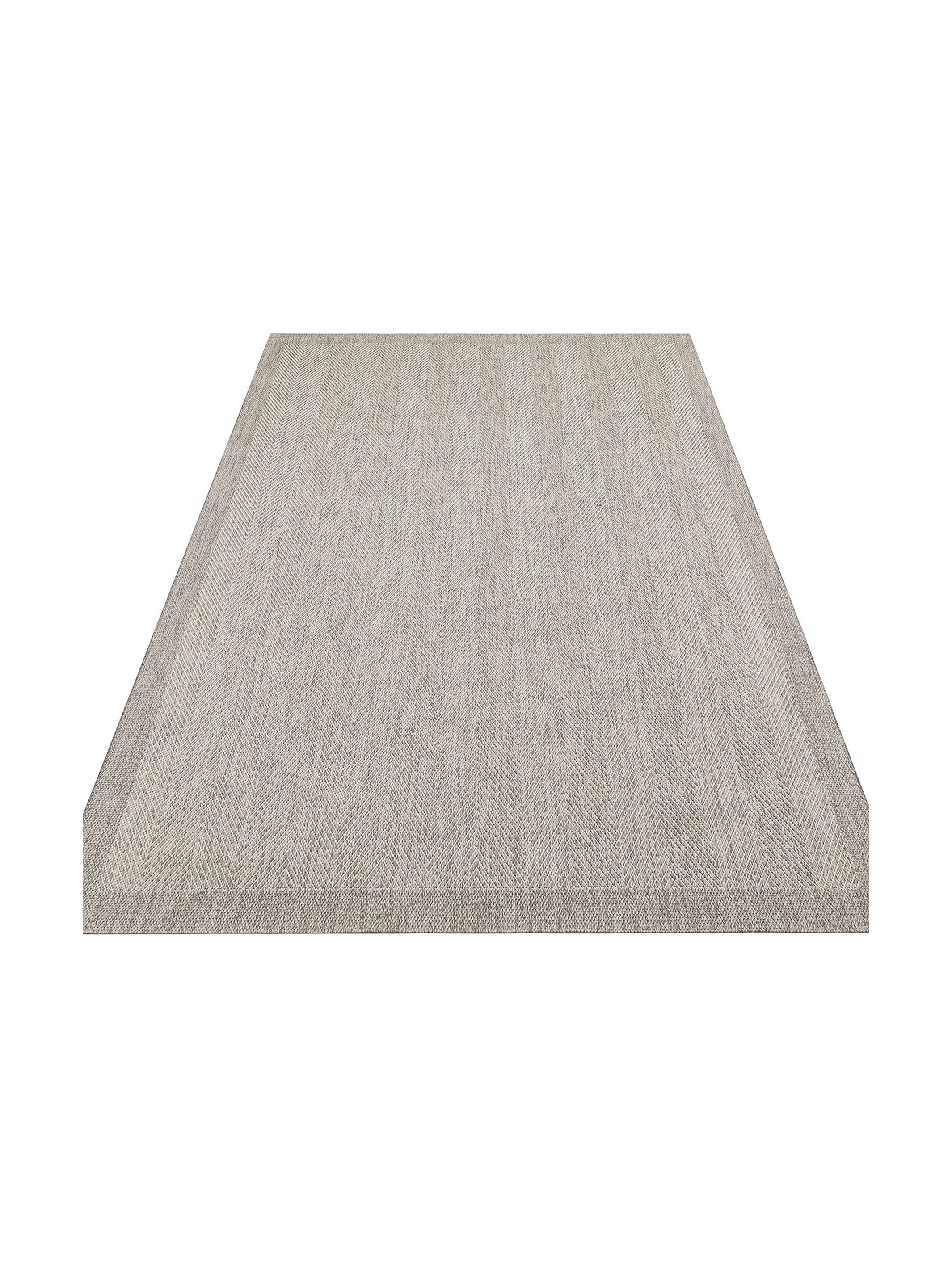 Resort Pamuklu Kaymaz Tabanlı Oturma Odası Koridor Antre Mutfak Şık Kilim 02 GREY