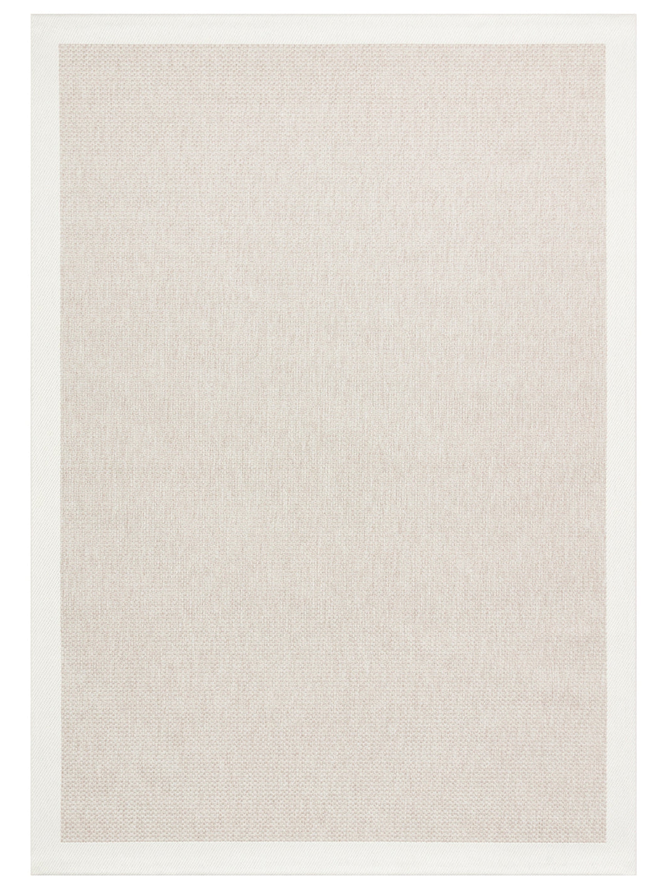 Resort Serisi Bordürlü Hav Toz Vermez Kaymaz Tabanlı Şık Kilim 05 BEIGE CREAM