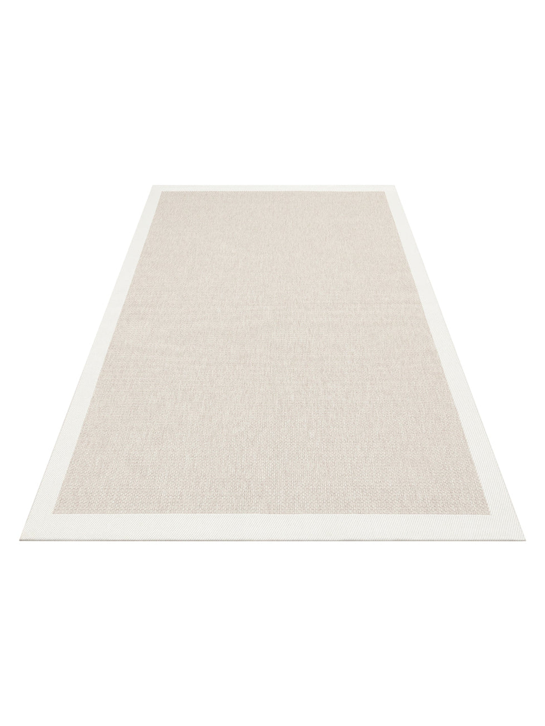 Resort Serisi Bordürlü Hav Toz Vermez Kaymaz Tabanlı Şık Kilim 05 BEIGE CREAM