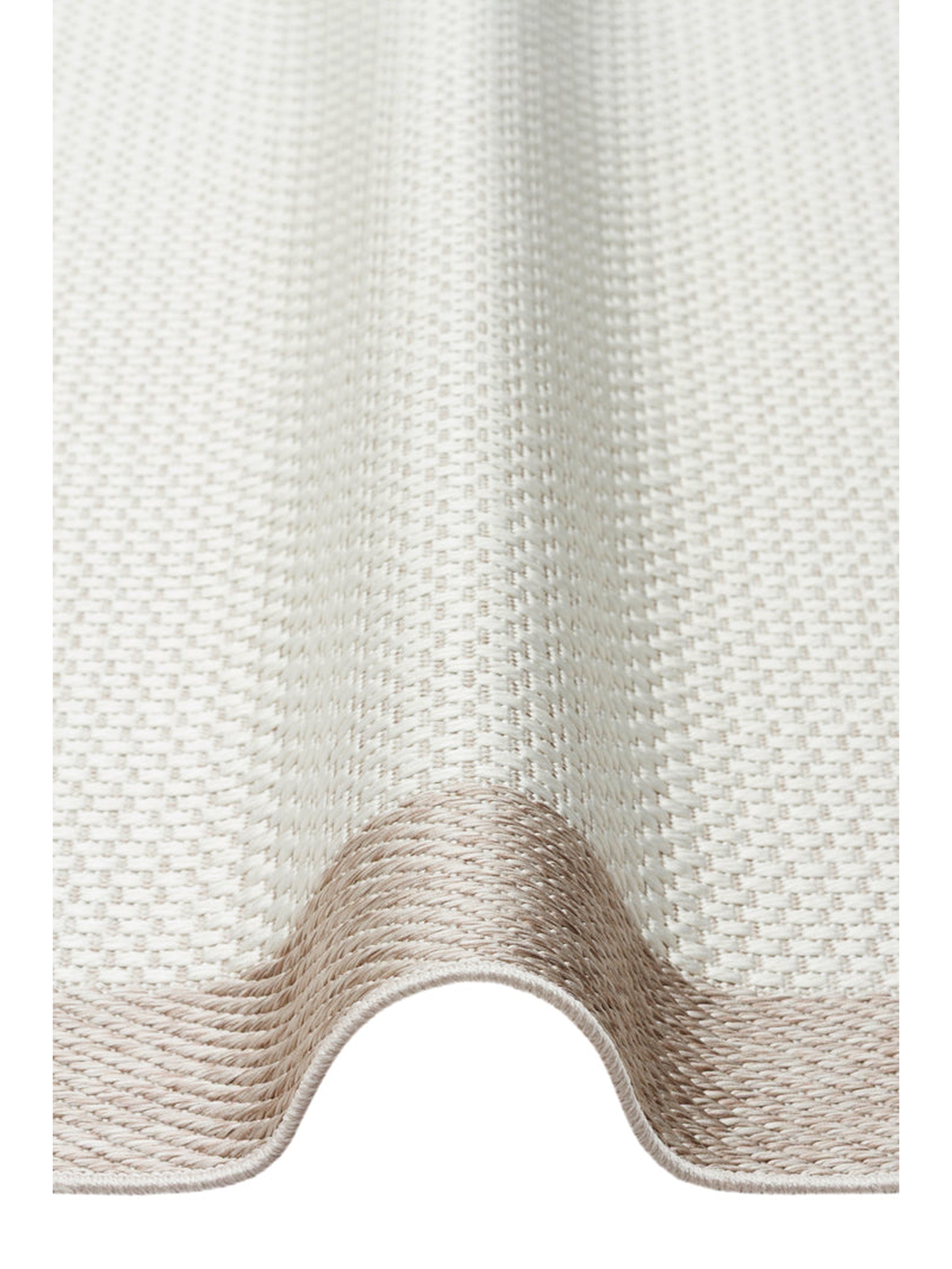 Resort Serisi Bordürlü Hav Toz Vermez Kaymaz Tabanlı Şık Kilim 05 CREAM BEIGE