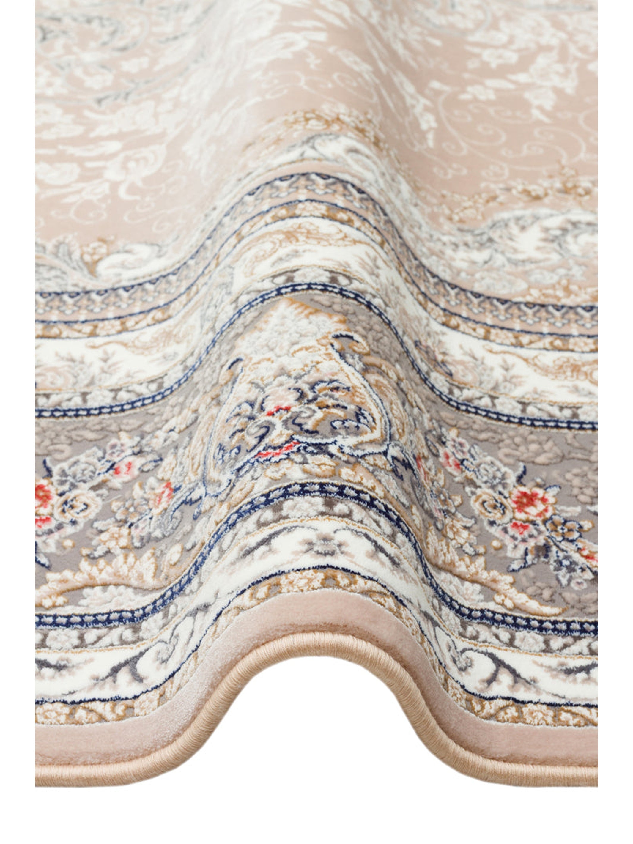 Tahran Serisi Klasik Desenli Yüksek Kalite Sık Dokuma Özel Salon Oturma Odası Halı 01BEJ