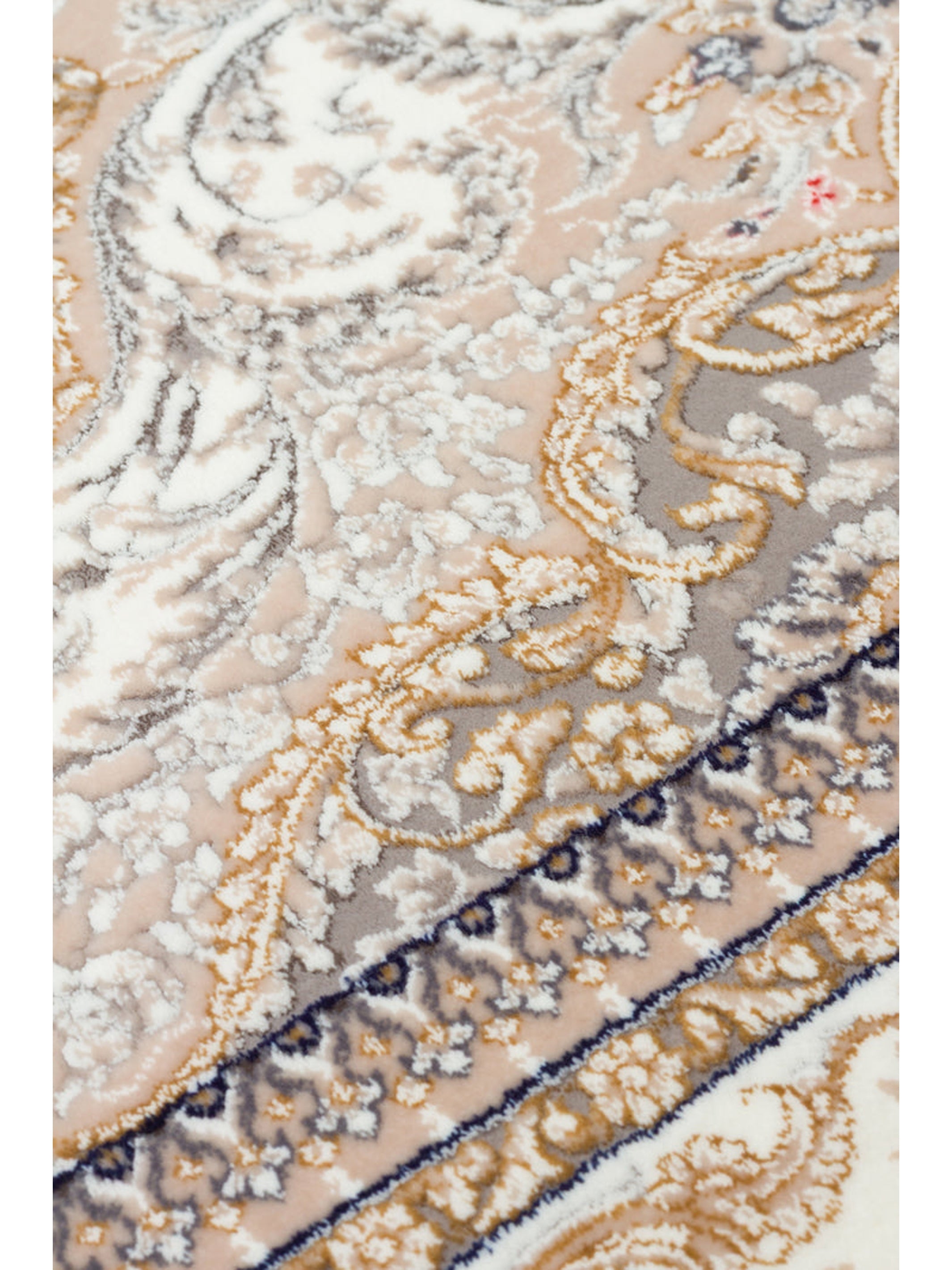 Tahran Serisi Klasik Desenli Yüksek Kalite Sık Dokuma Özel Salon Oturma Odası Halı 01BEJ